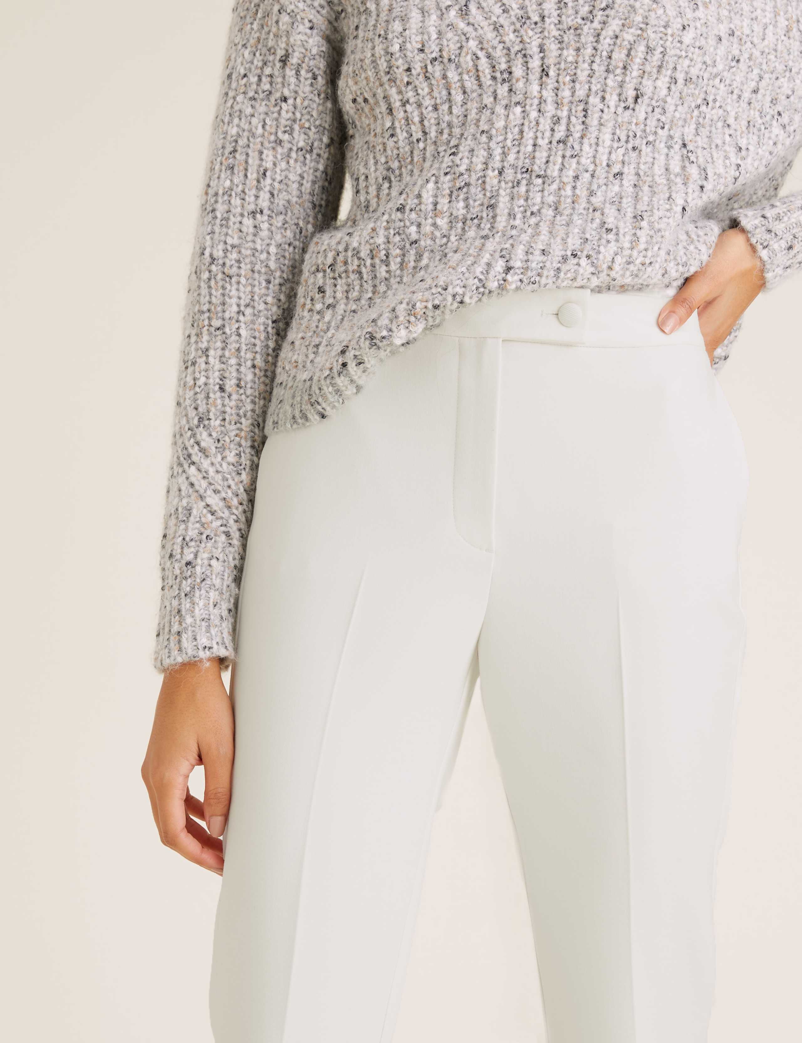 Mia Slim Tuxedo Ankle Grazer Trousers 3 of 6