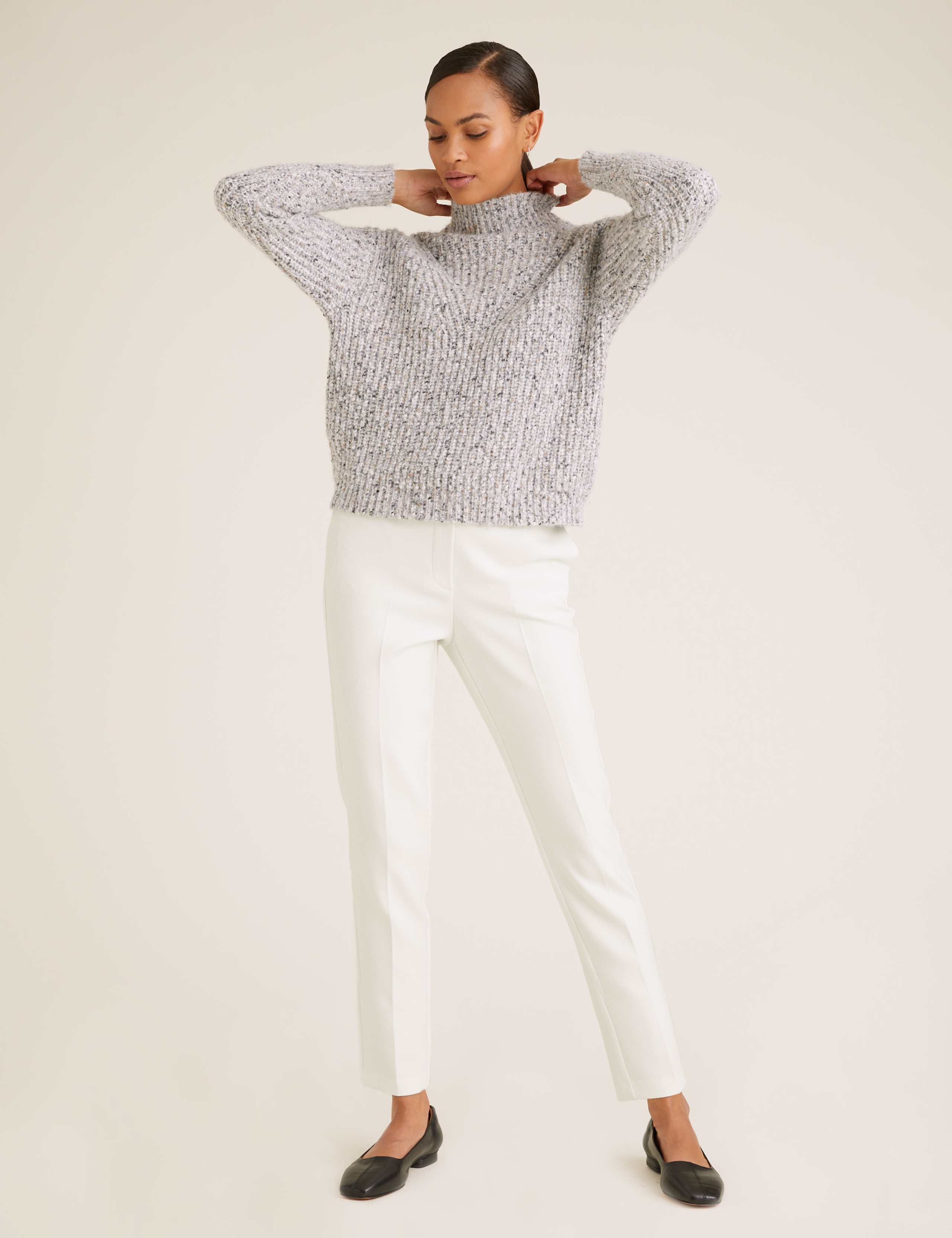 Mia Slim Tuxedo Ankle Grazer Trousers 6 of 6