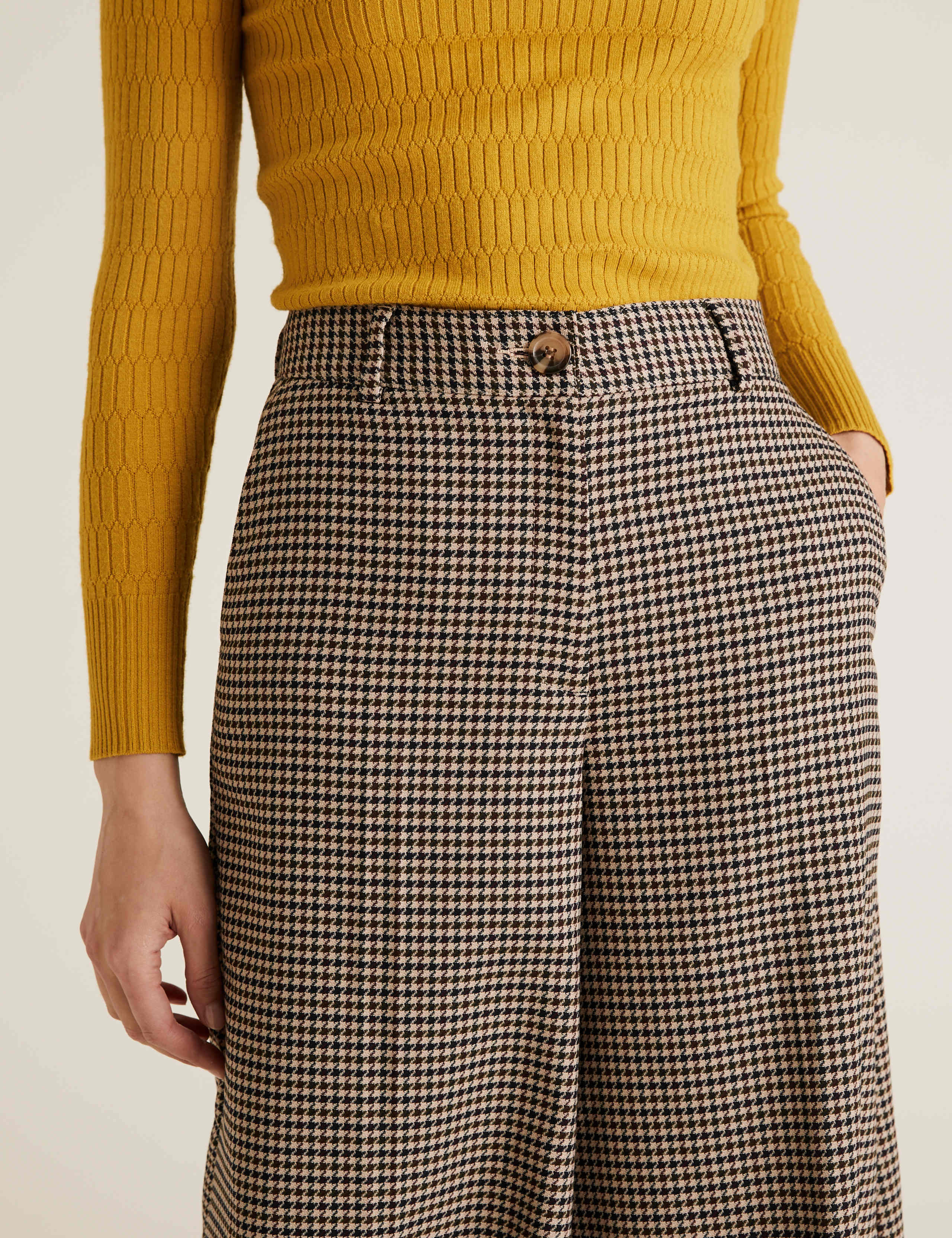 Checked High Waisted Culottes 5 of 5