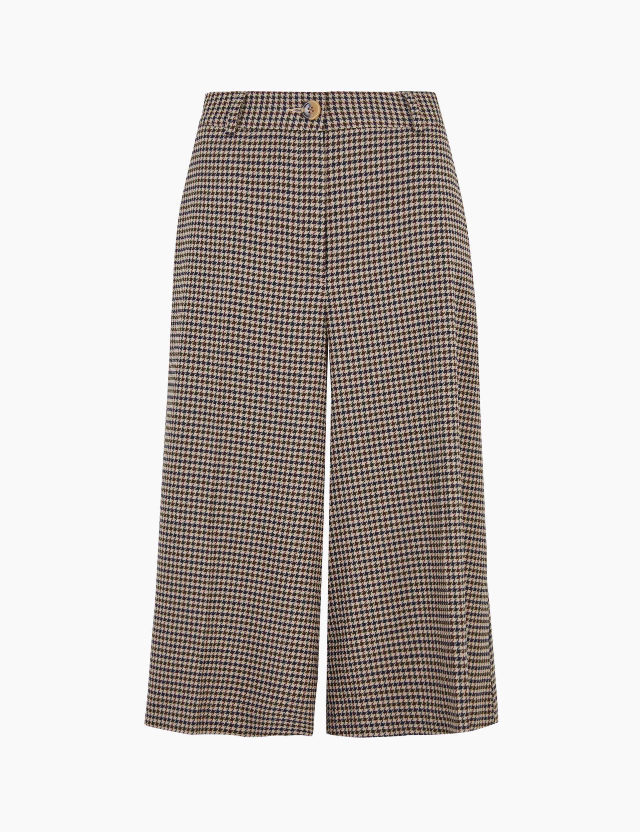 Checked High Waisted Culottes 2 of 5