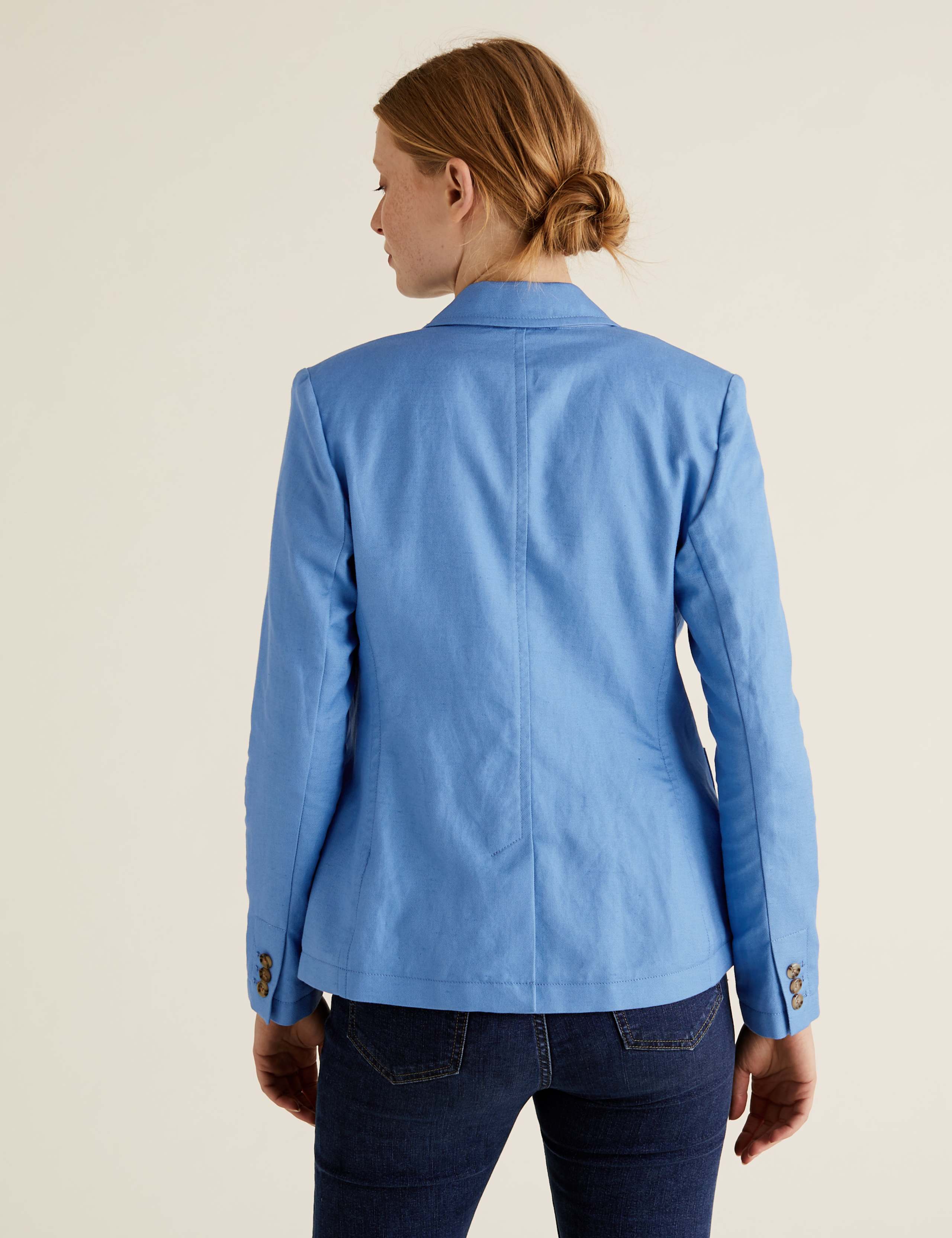 Linen Straight Single Breasted Blazer 5 of 5