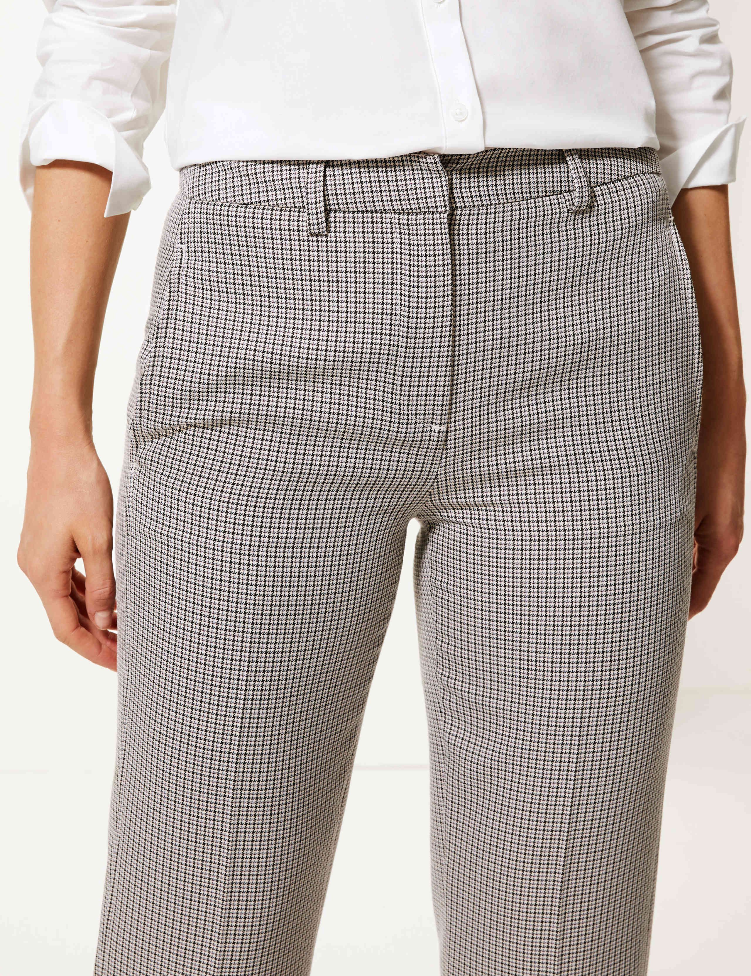 Checked Straight Fit Trousers 4 of 5