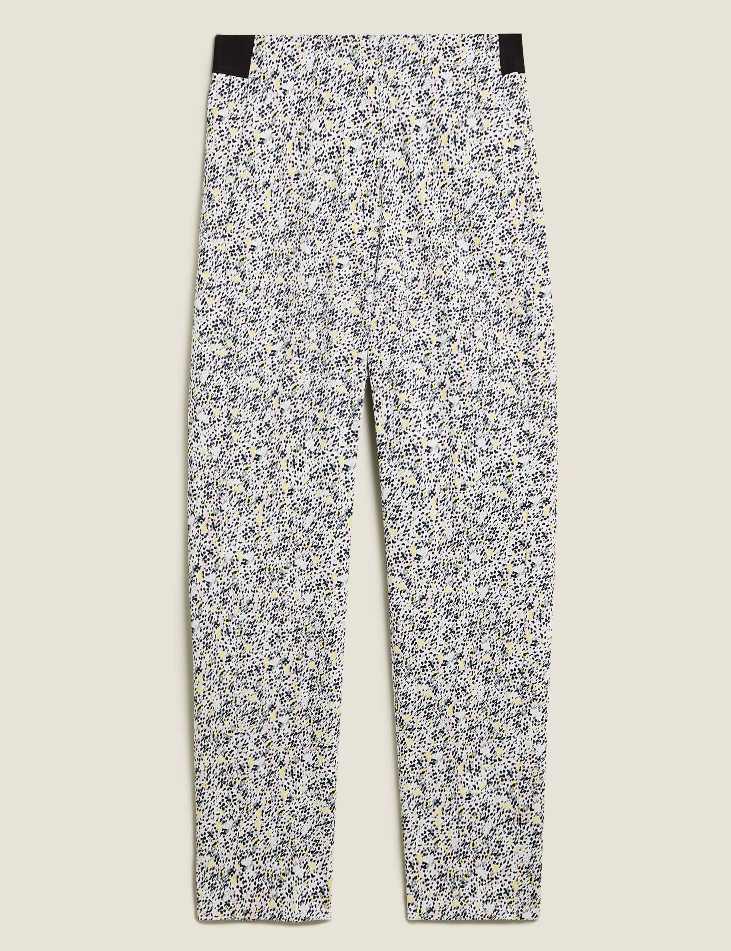 Cotton Printed Slim Fit Cropped Trousers 2 of 5