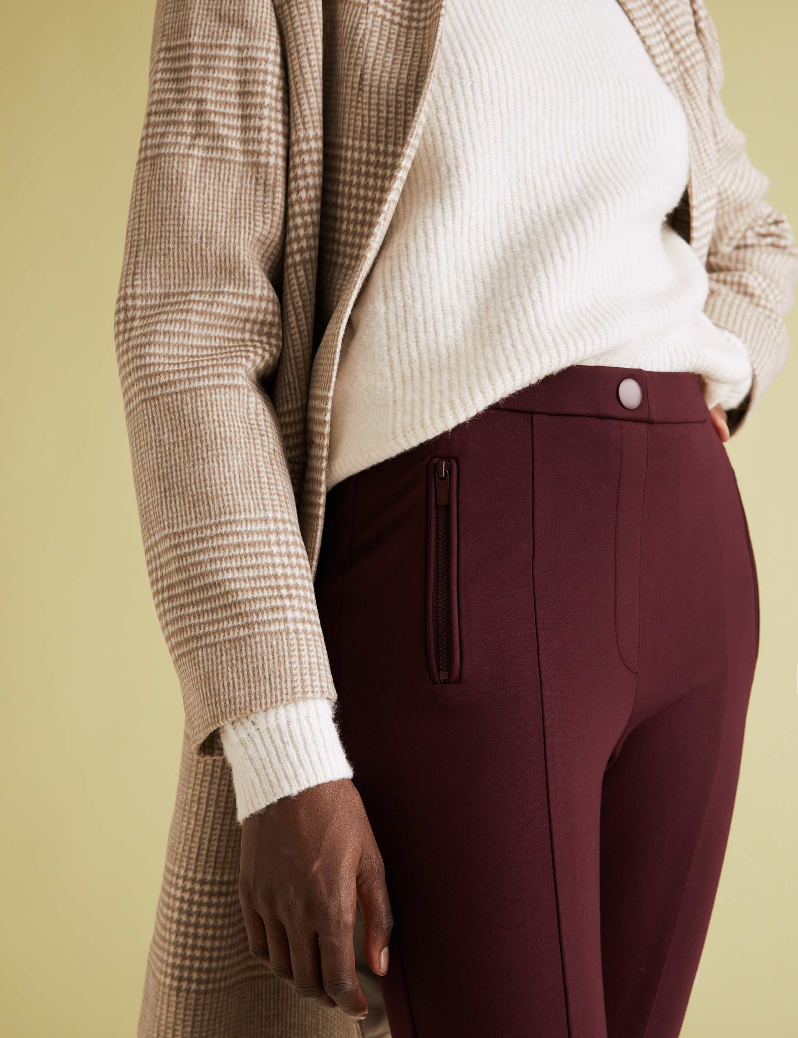 Jersey Zip Pockets Skinny Trousers 3 of 6