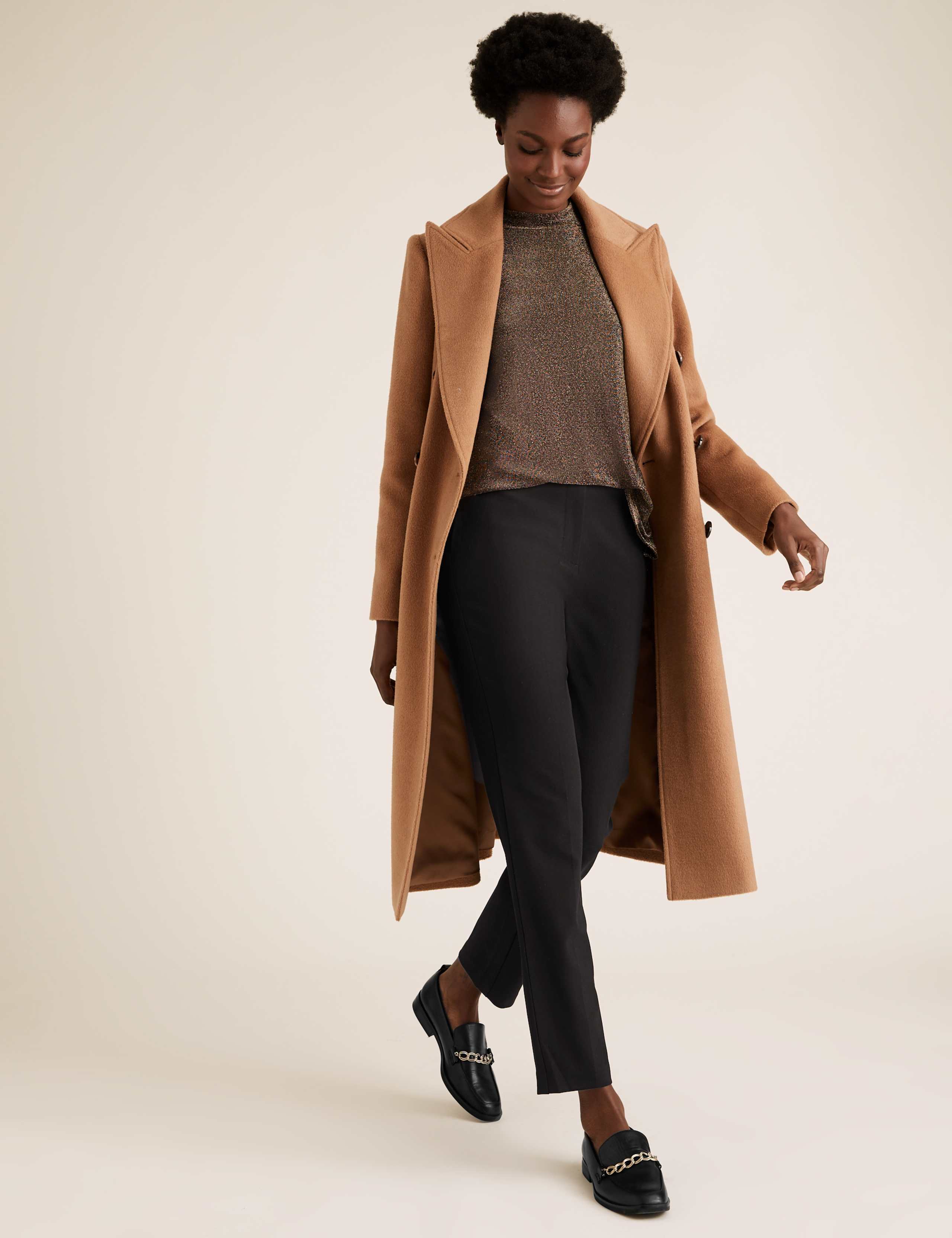 Mia Slim Tuxedo Ankle Grazer Trousers 2 of 5