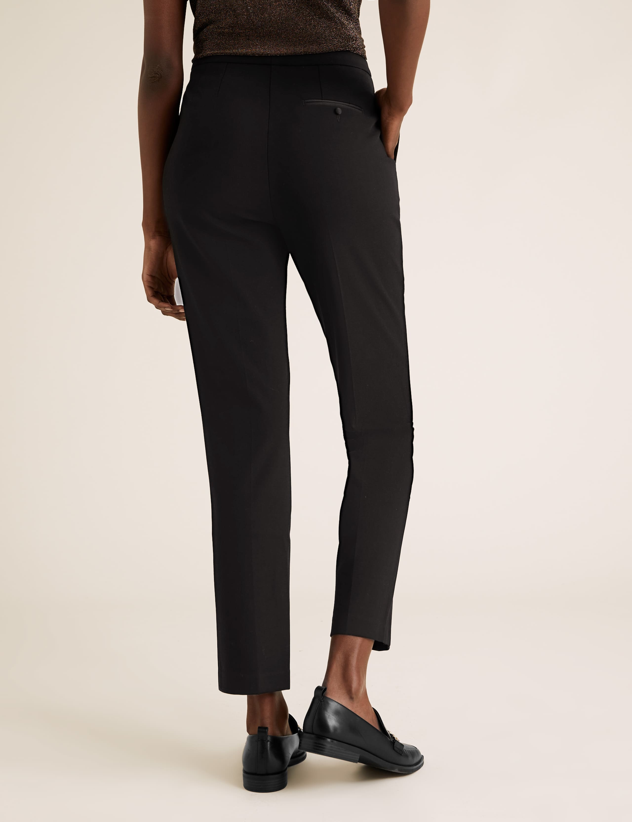 Mia Slim Tuxedo Ankle Grazer Trousers 5 of 5