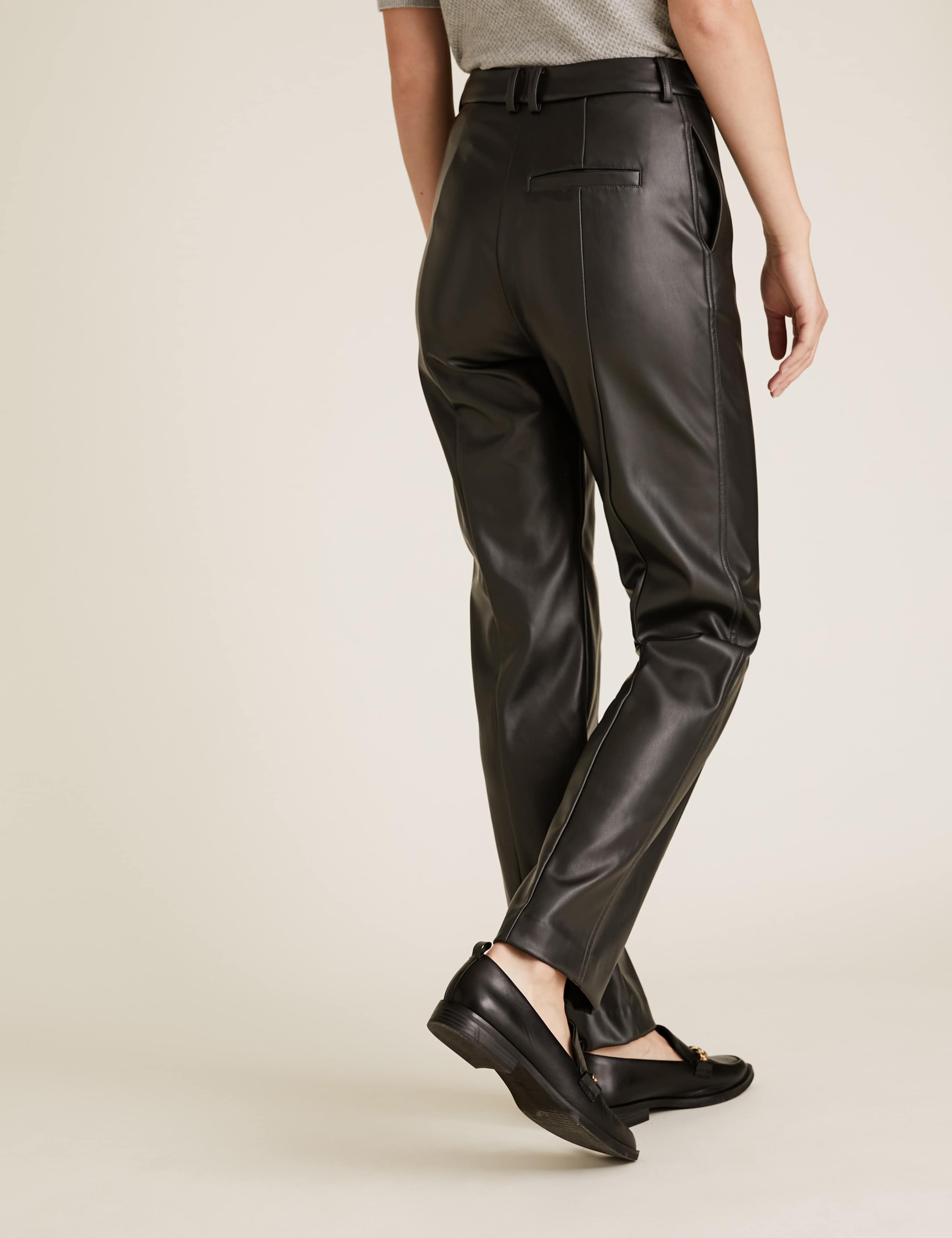 Freya Straight Leg Faux Leather Trousers 6 of 6