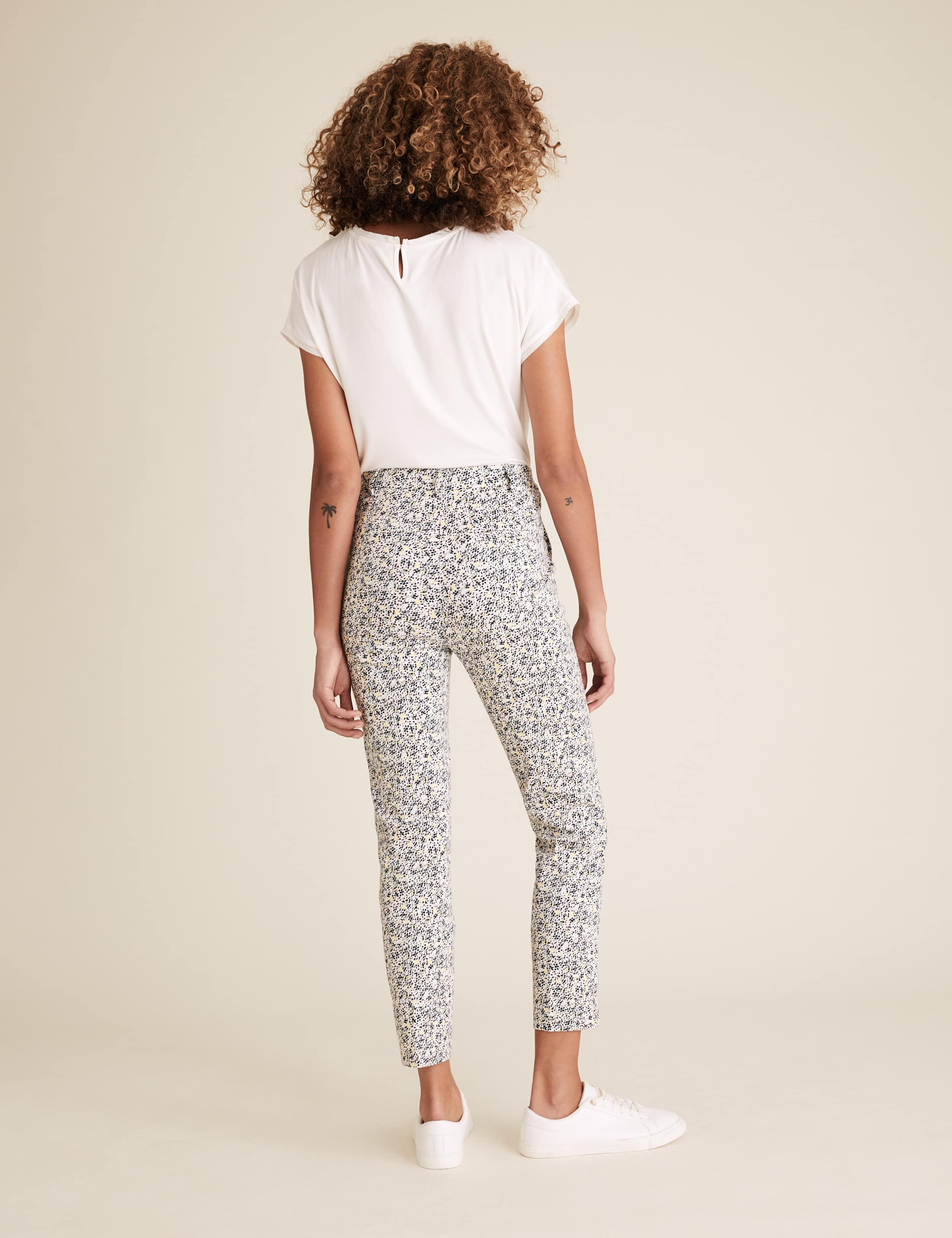 Cotton Rich Animal Print 7/8 Trousers 6 of 7