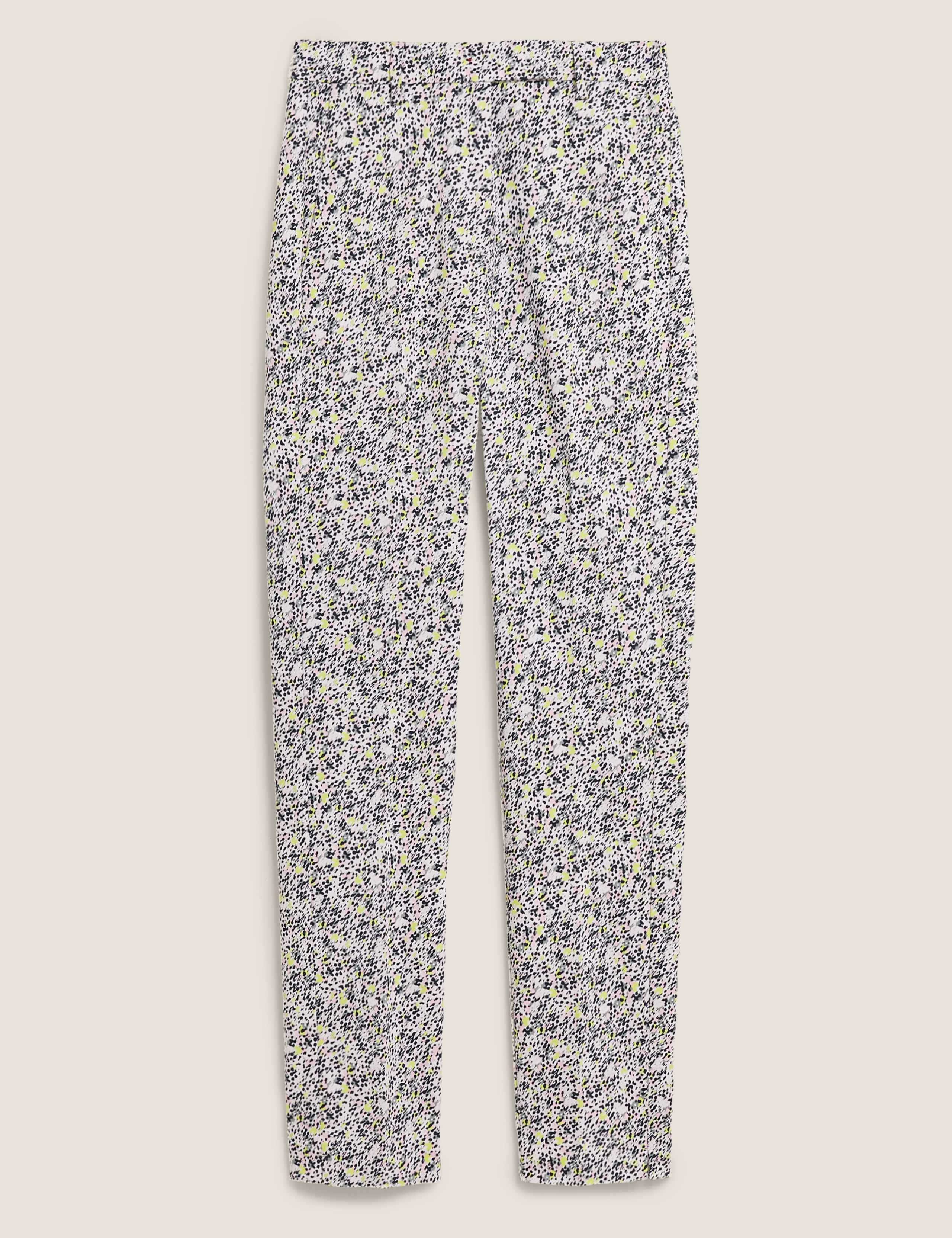 Cotton Rich Animal Print 7/8 Trousers 2 of 7