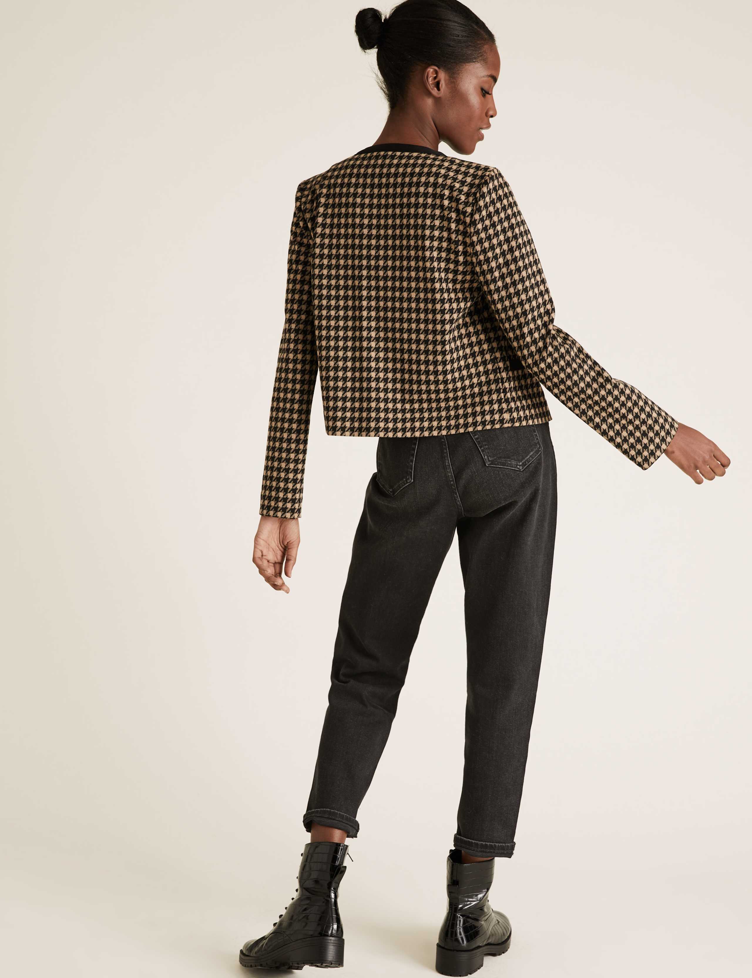 Jersey Slim Dogtooth Jacket 4 of 4