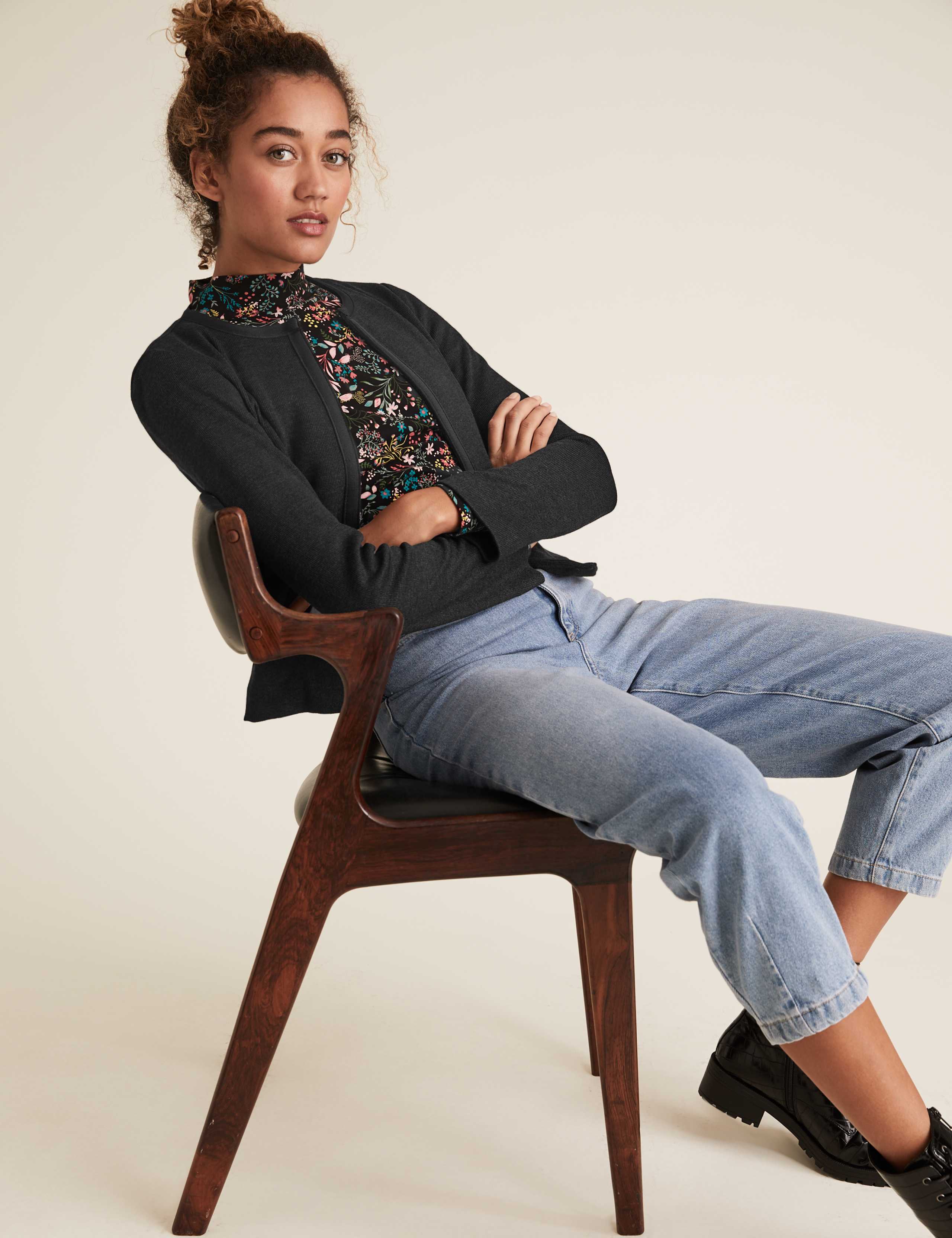 Jersey Slim Edge to Edge Jacket 1 of 4