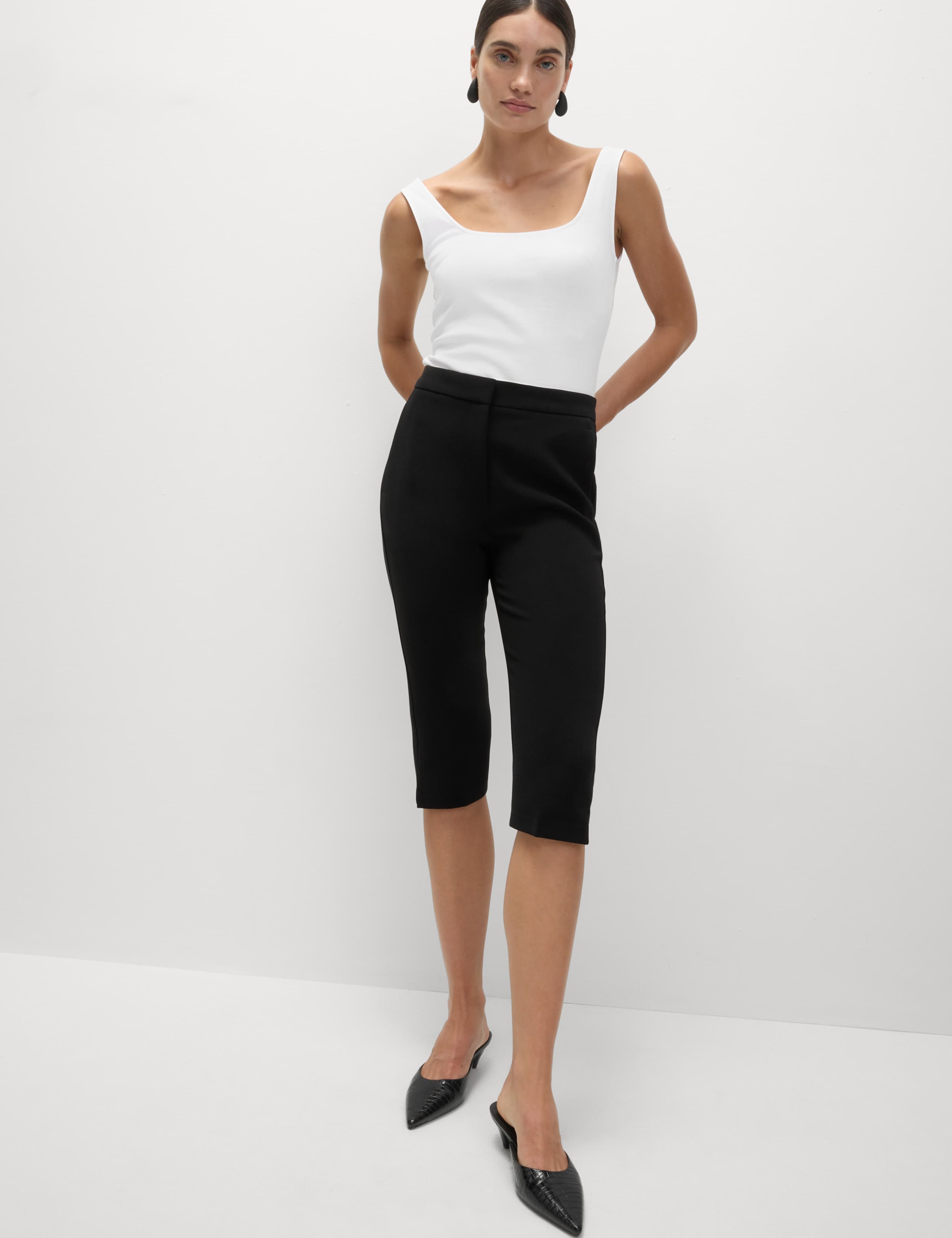 Slim Fit Cropped Trousers 3 of 6