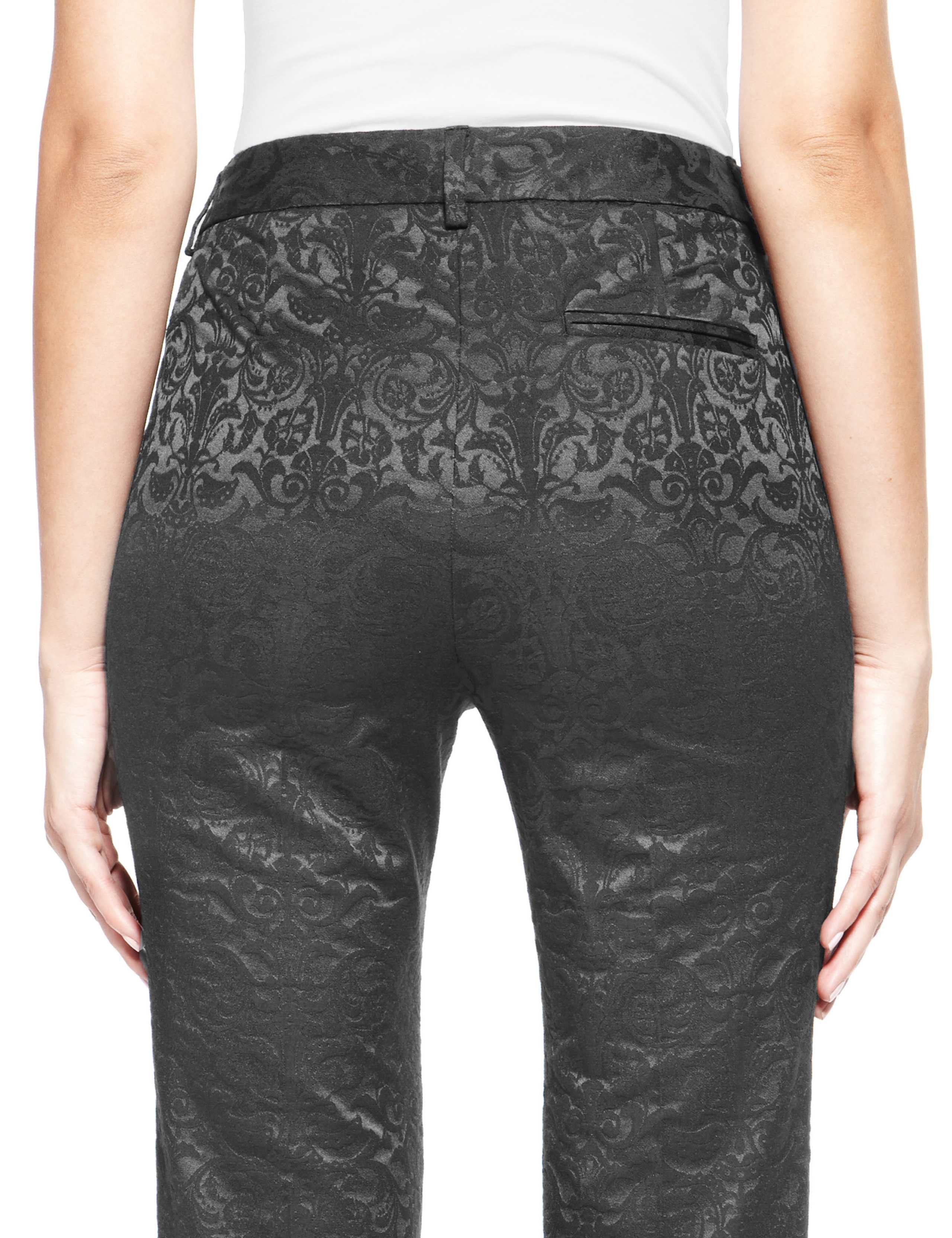 Modern Slim Leg Jacquard Trousers 4 of 4