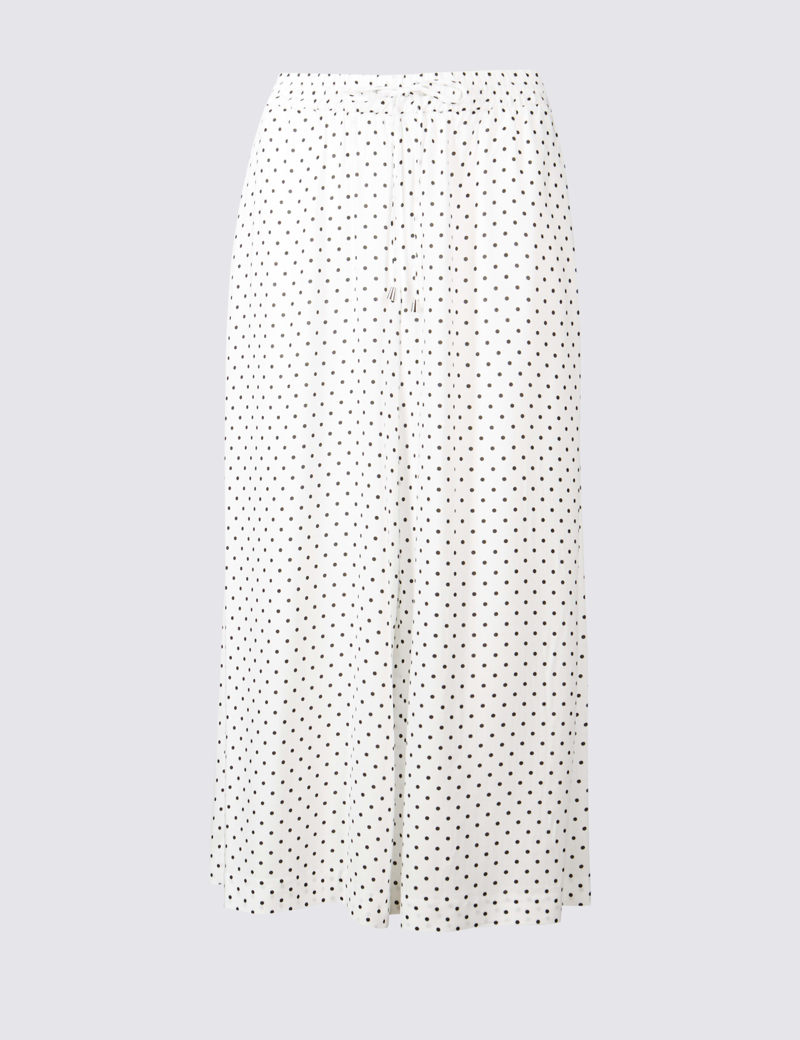 Spotted Cropped Wide Leg Trousers 2 of 5