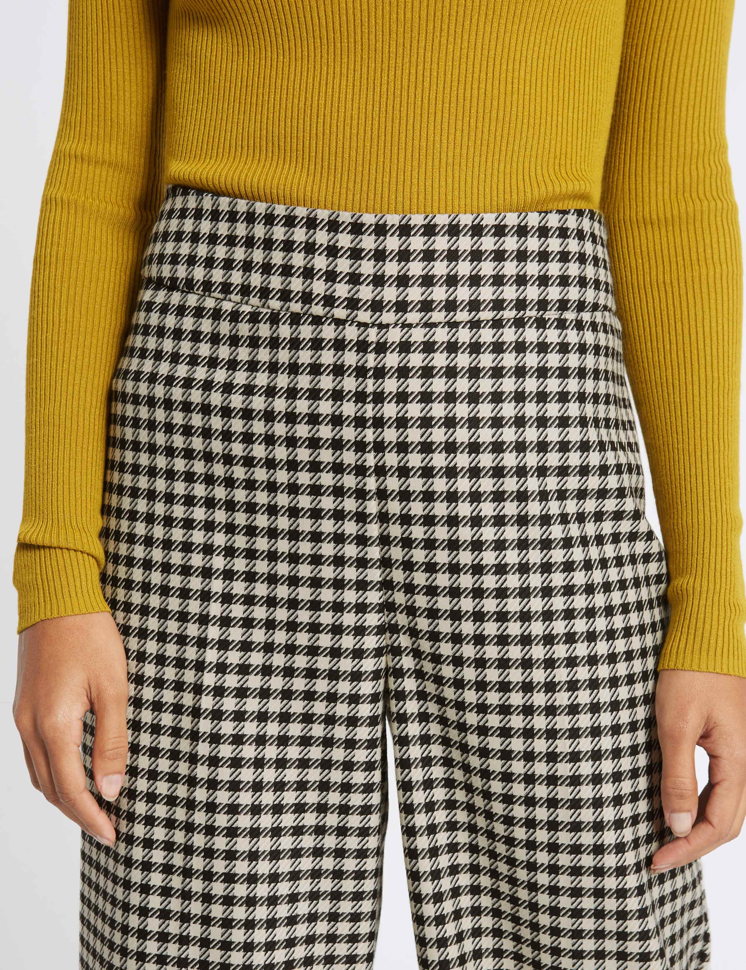 Checked Wide Leg Trousers 5 of 6