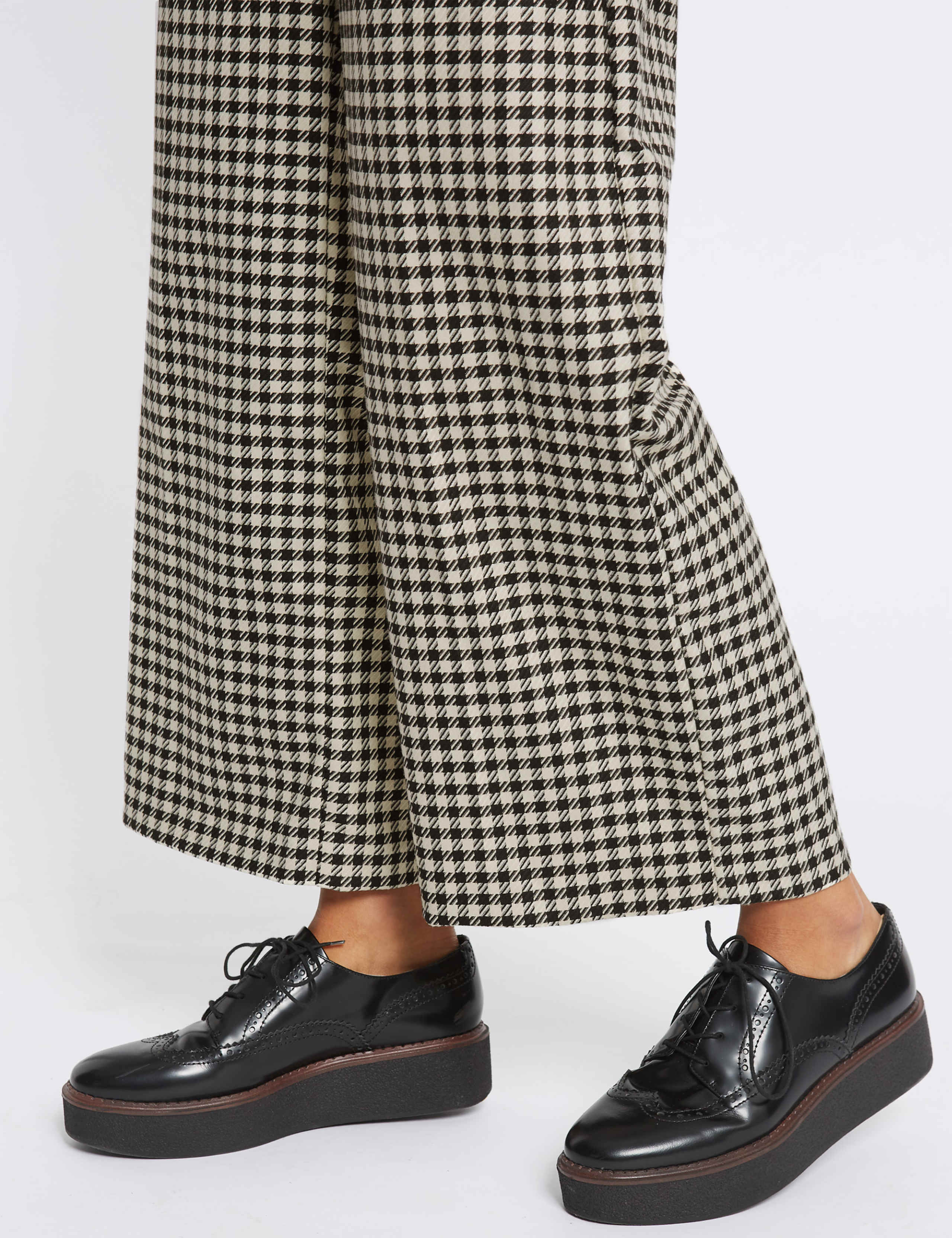 Checked Wide Leg Trousers 6 of 6