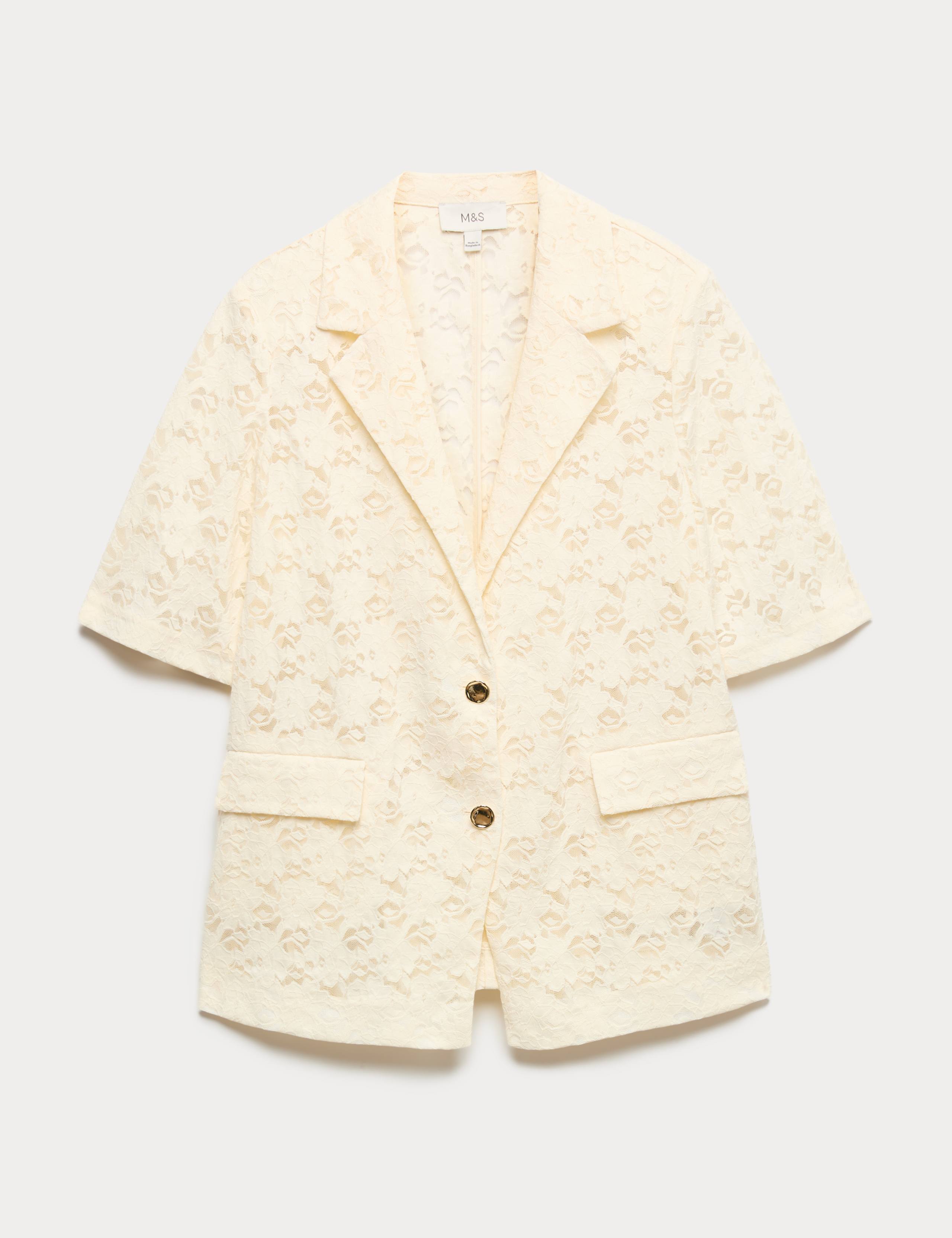 Lace Short Sleeve Jacket 2 of 5