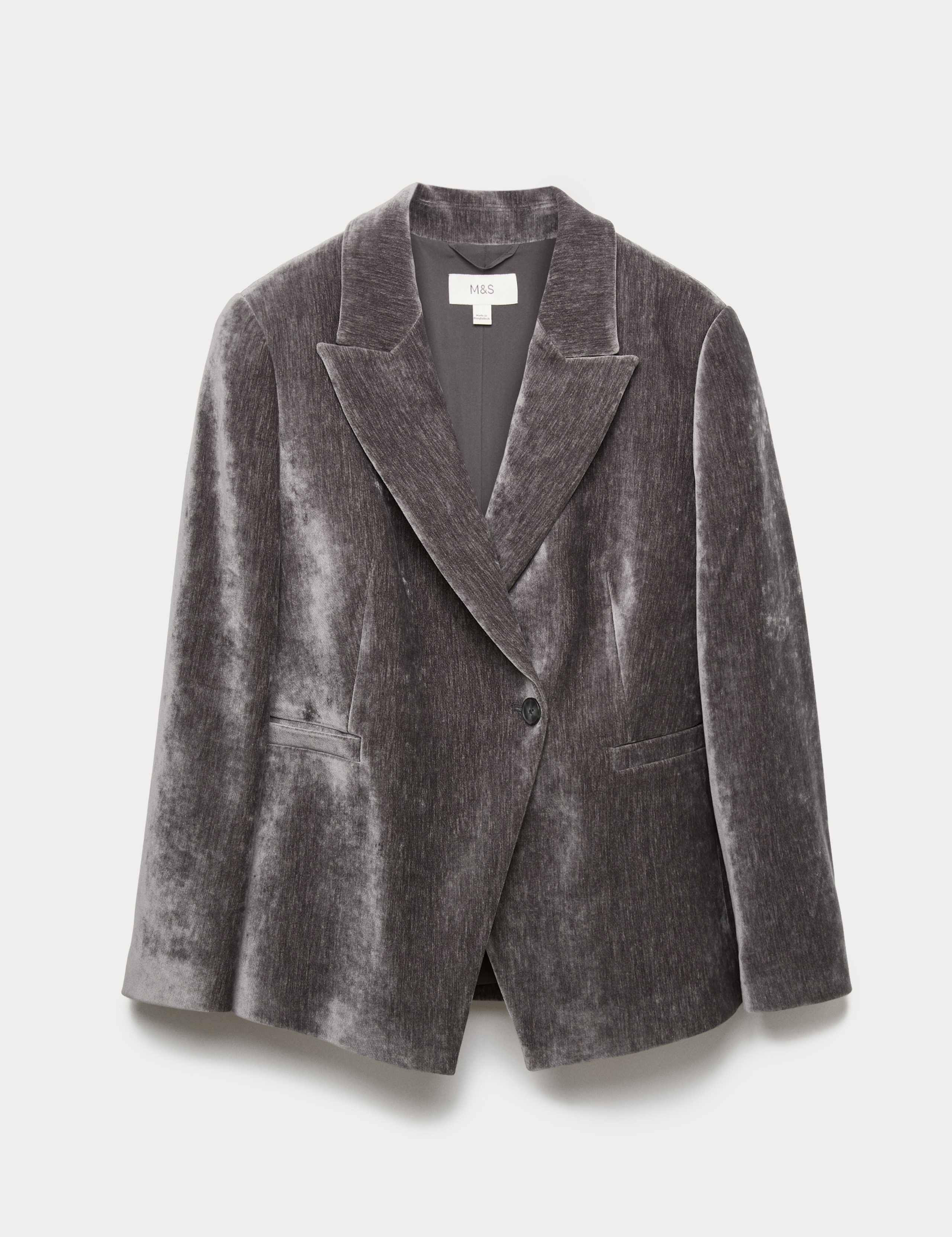 Velvet Mottled Single Breasted Blazer 2 of 5