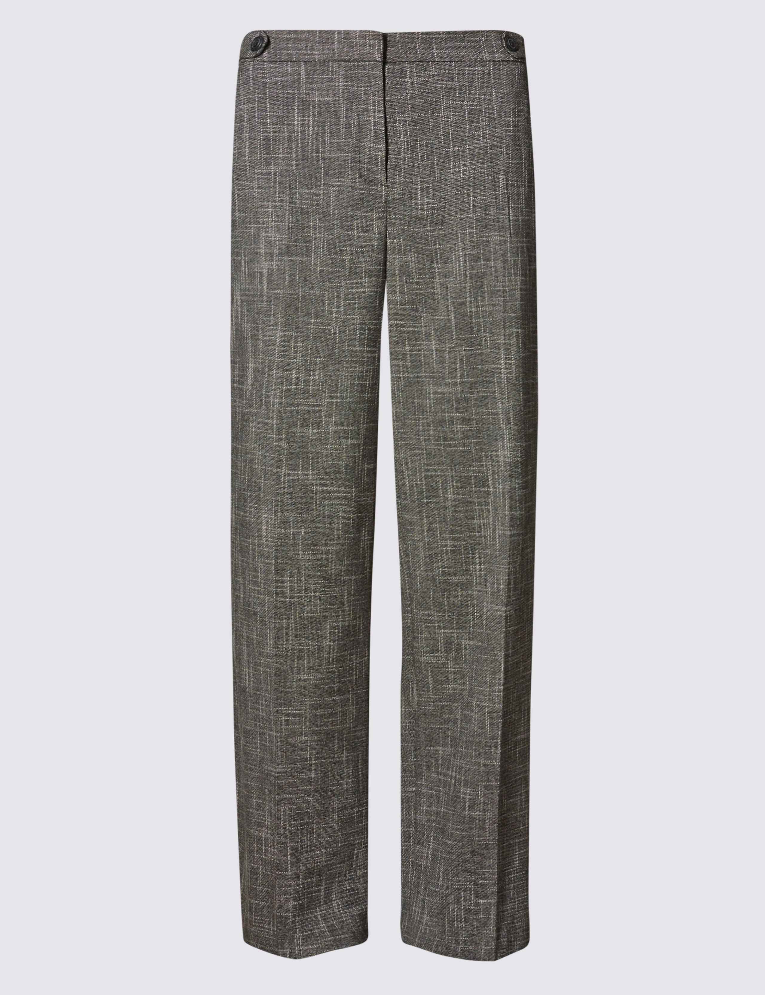 Tweed Wide Leg Trousers 1 of 2