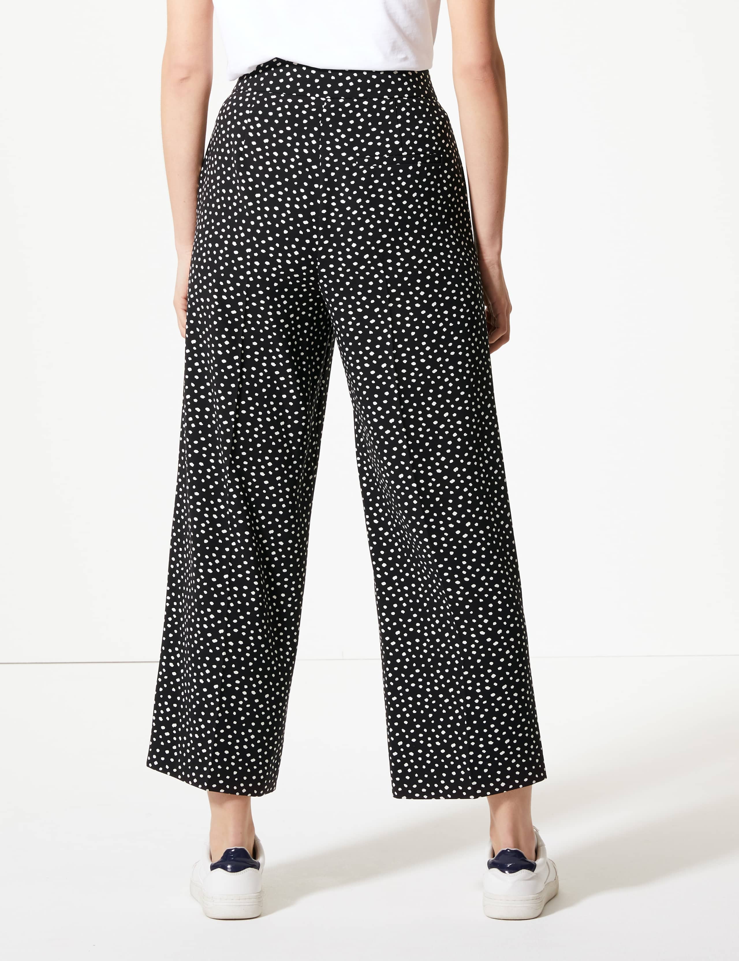 Polka Dot Wide 7/8th Leg Trousers 3 of 5
