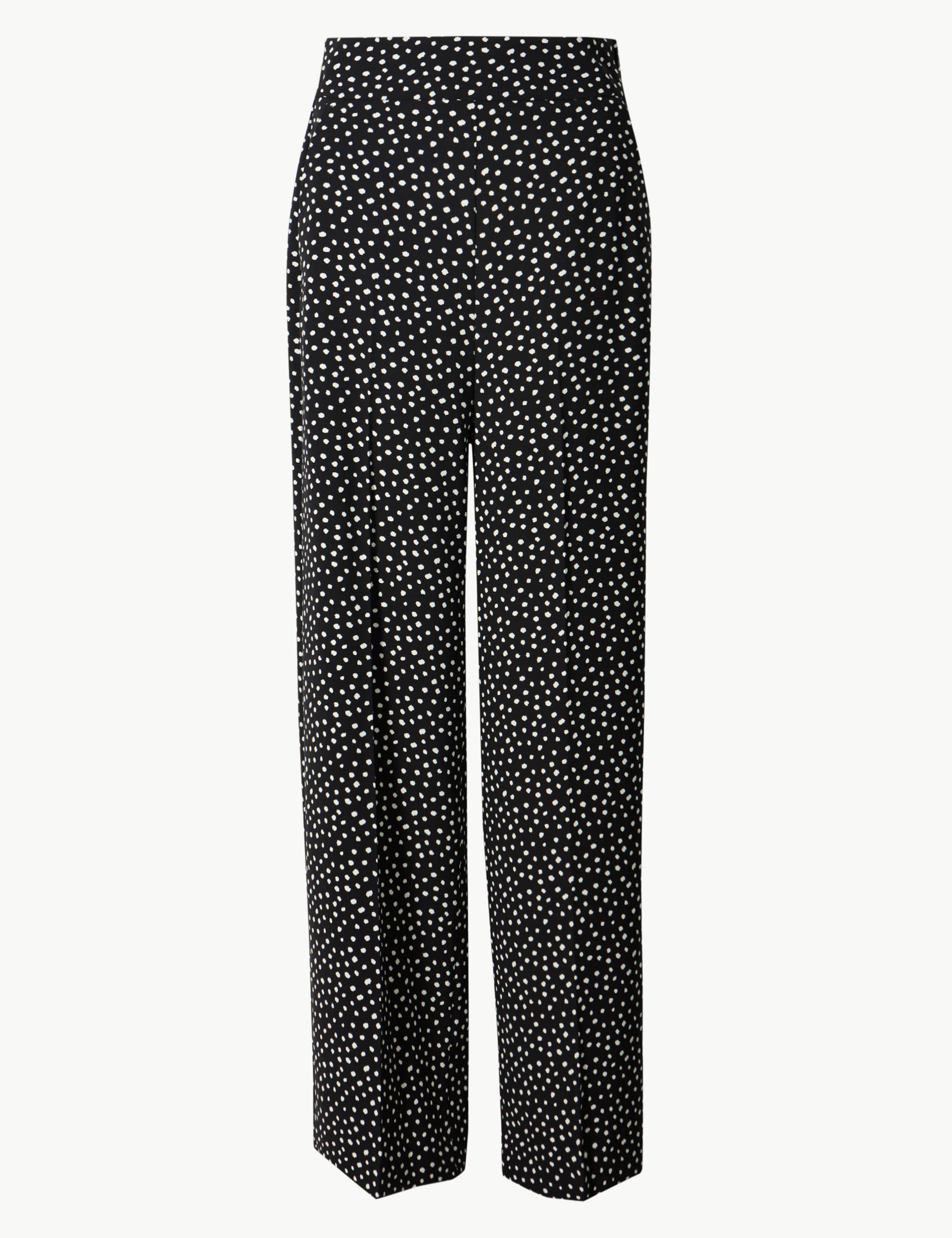 Polka Dot Wide 7/8th Leg Trousers 2 of 5