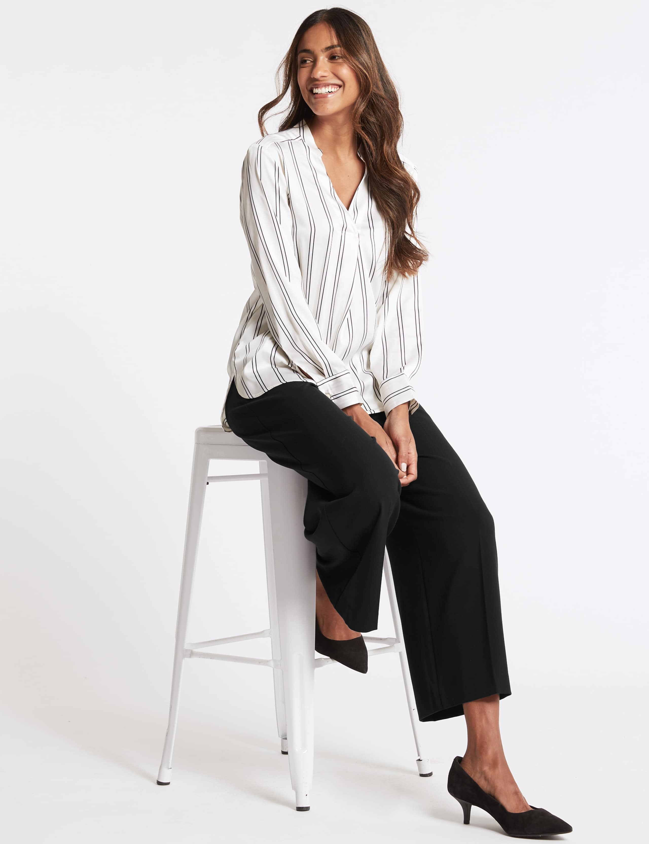 Wide Leg Cropped Trousers 4 of 7