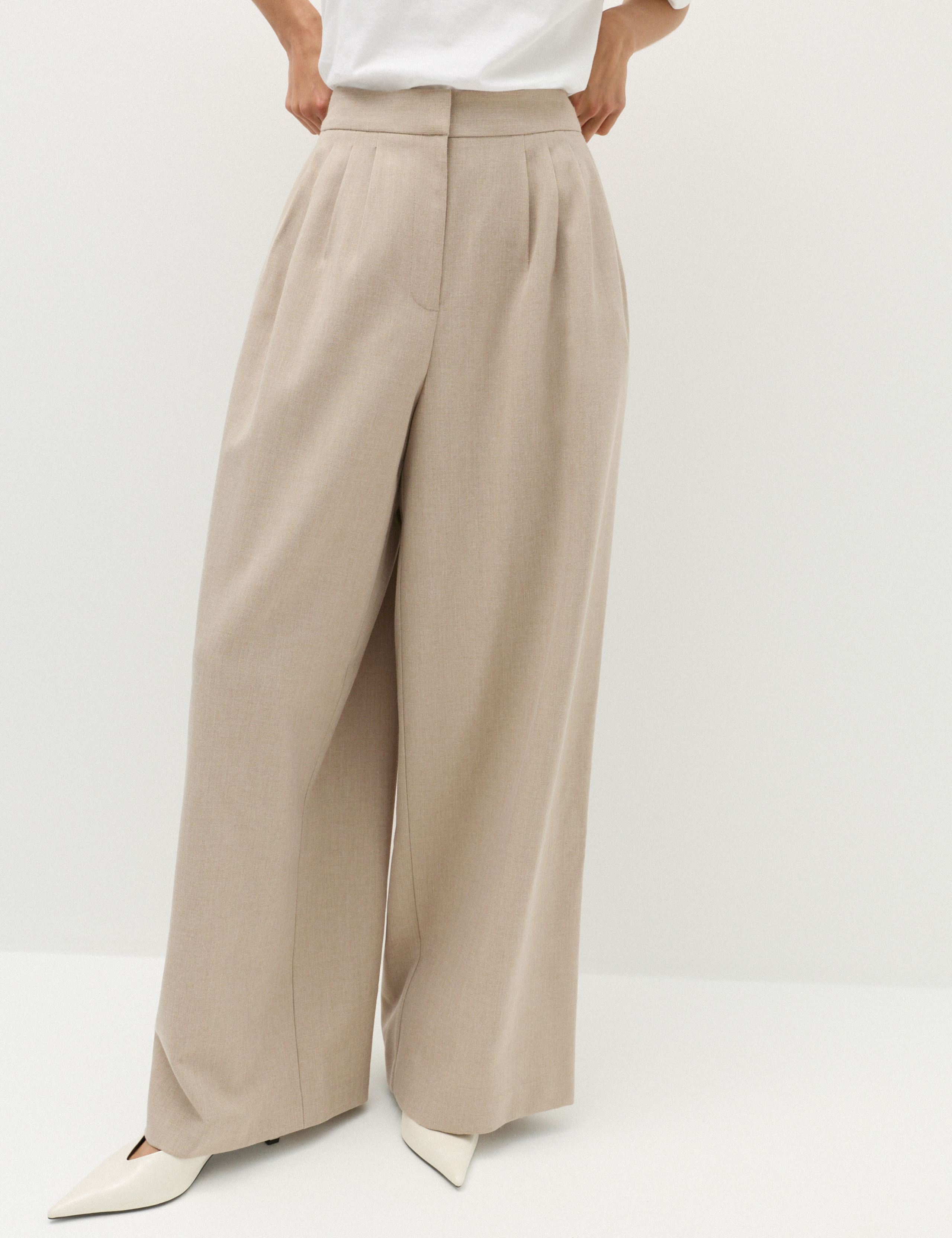 Multi Pleat Wide Leg Trousers 6 of 7