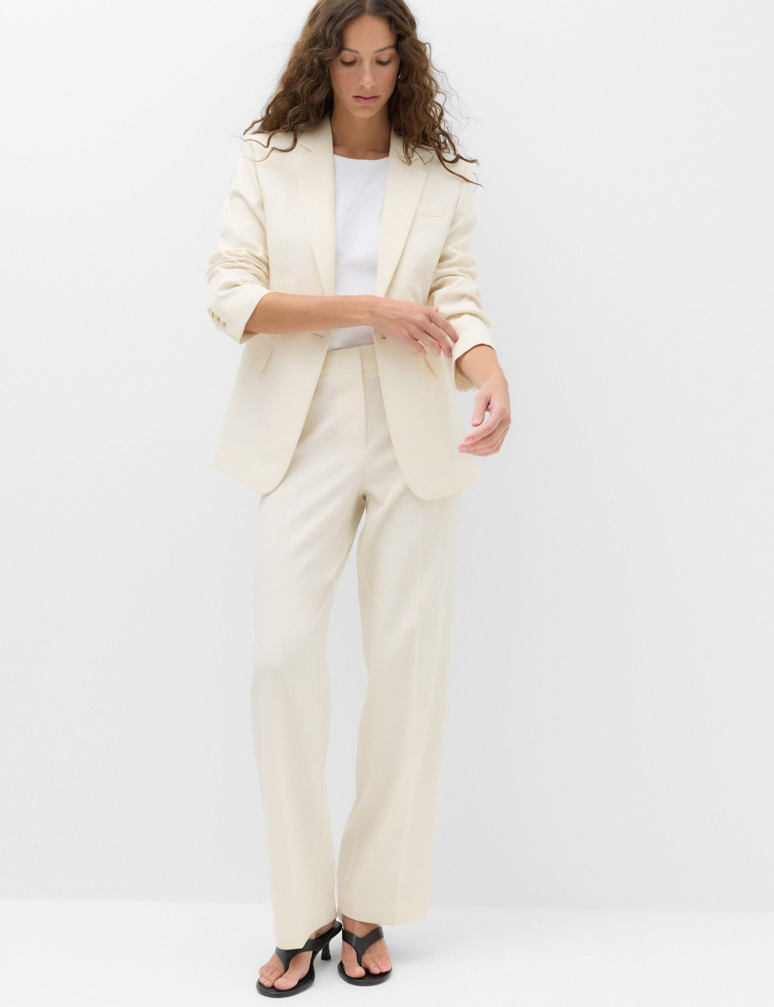Ultimate Pleat Front Straight Leg Trousers 1 of 7