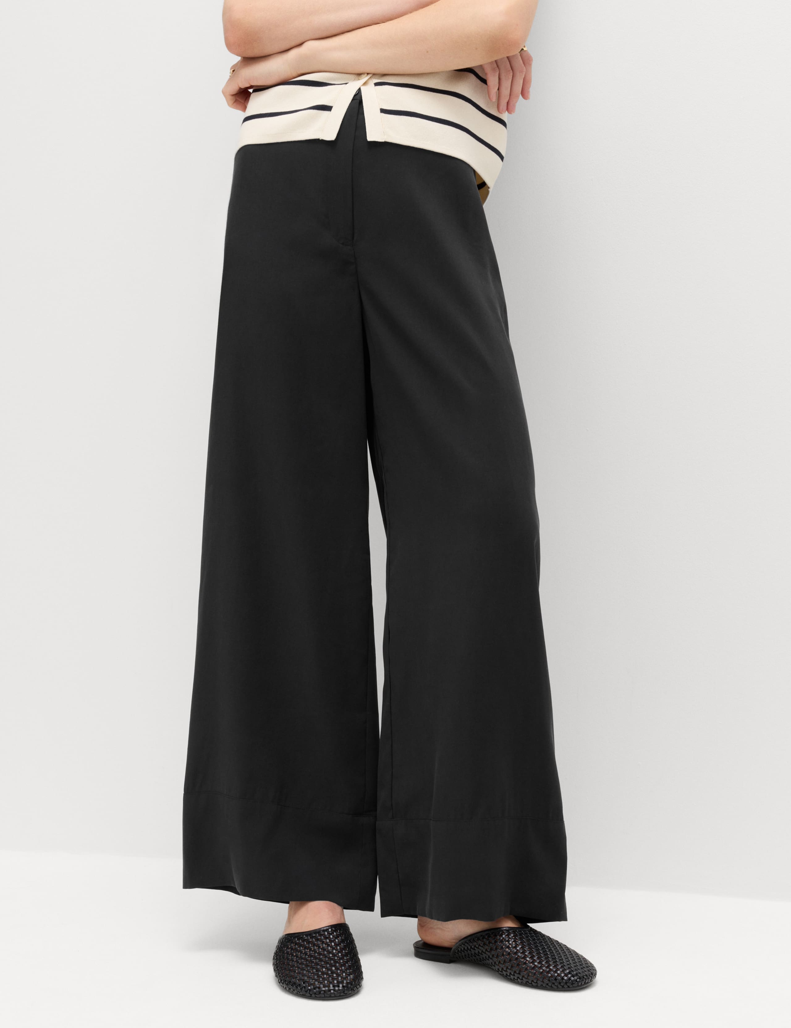 Modal Rich Wide Leg Trousers 3 of 7