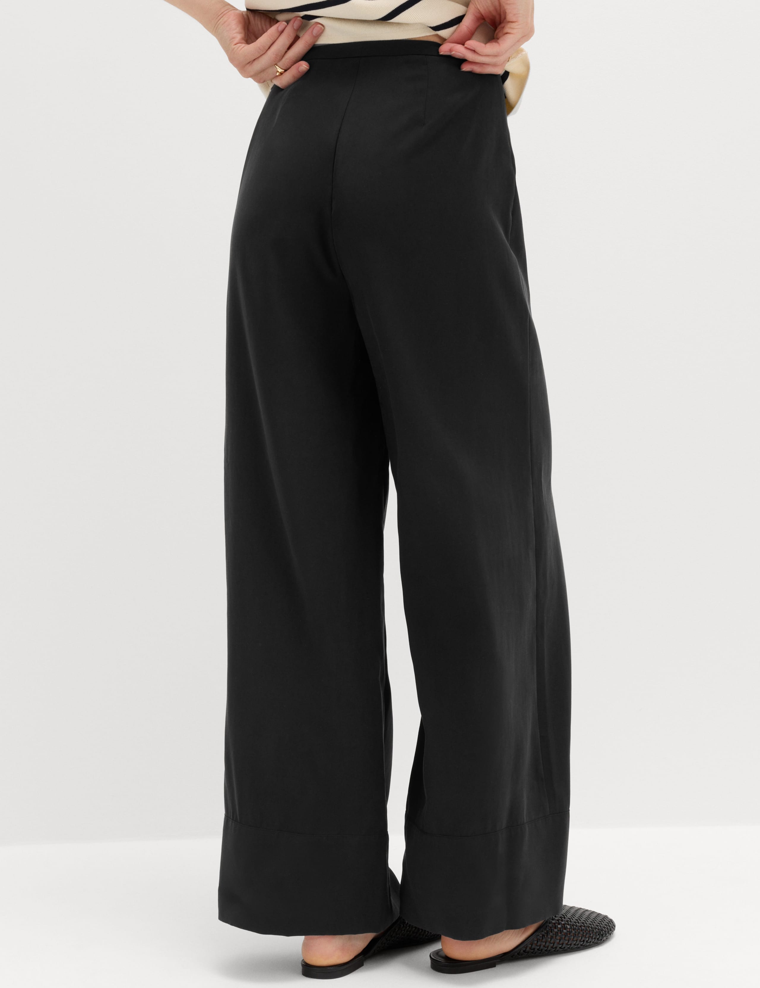Modal Rich Wide Leg Trousers 5 of 7