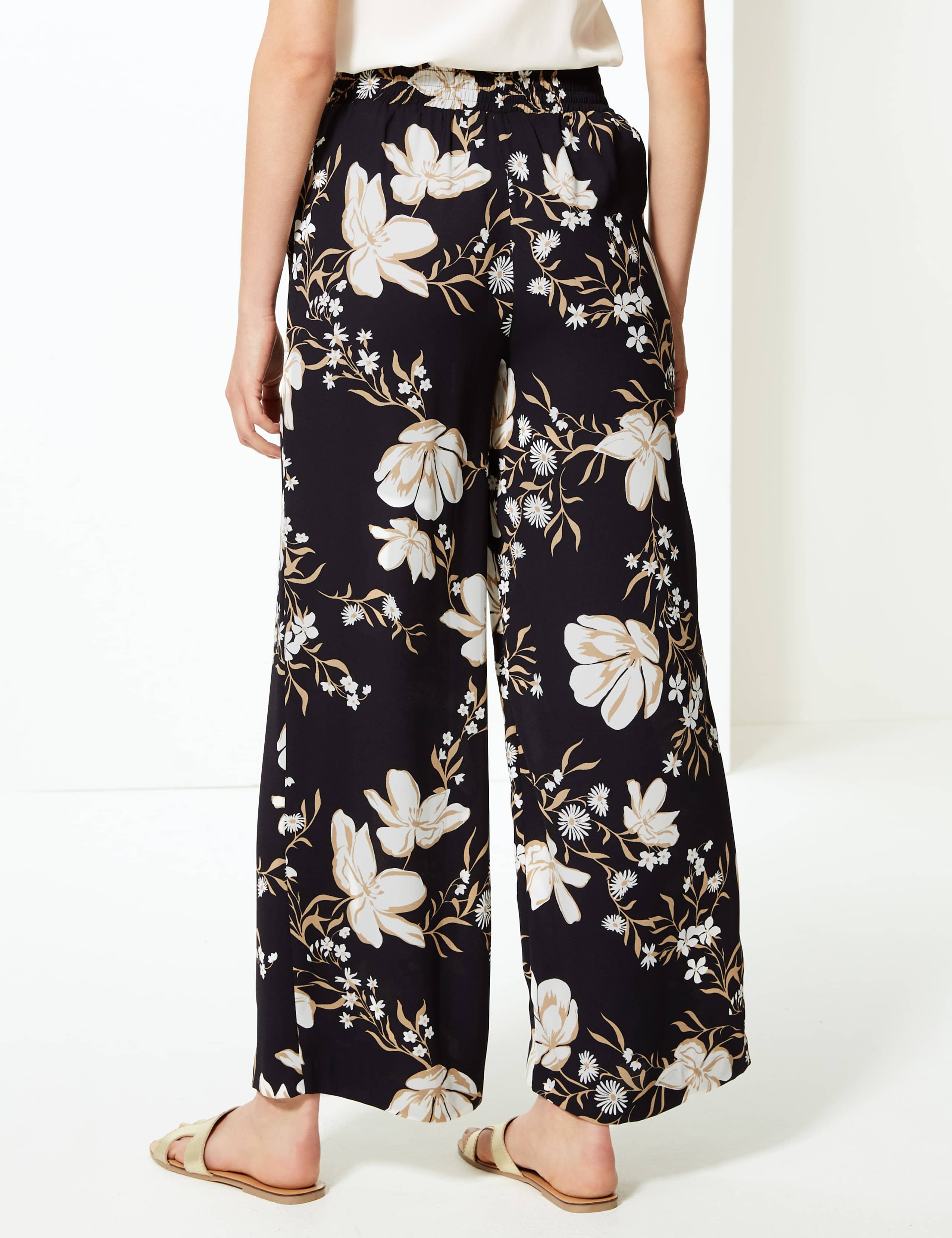 Floral Print Wide Leg Trousers 3 of 5