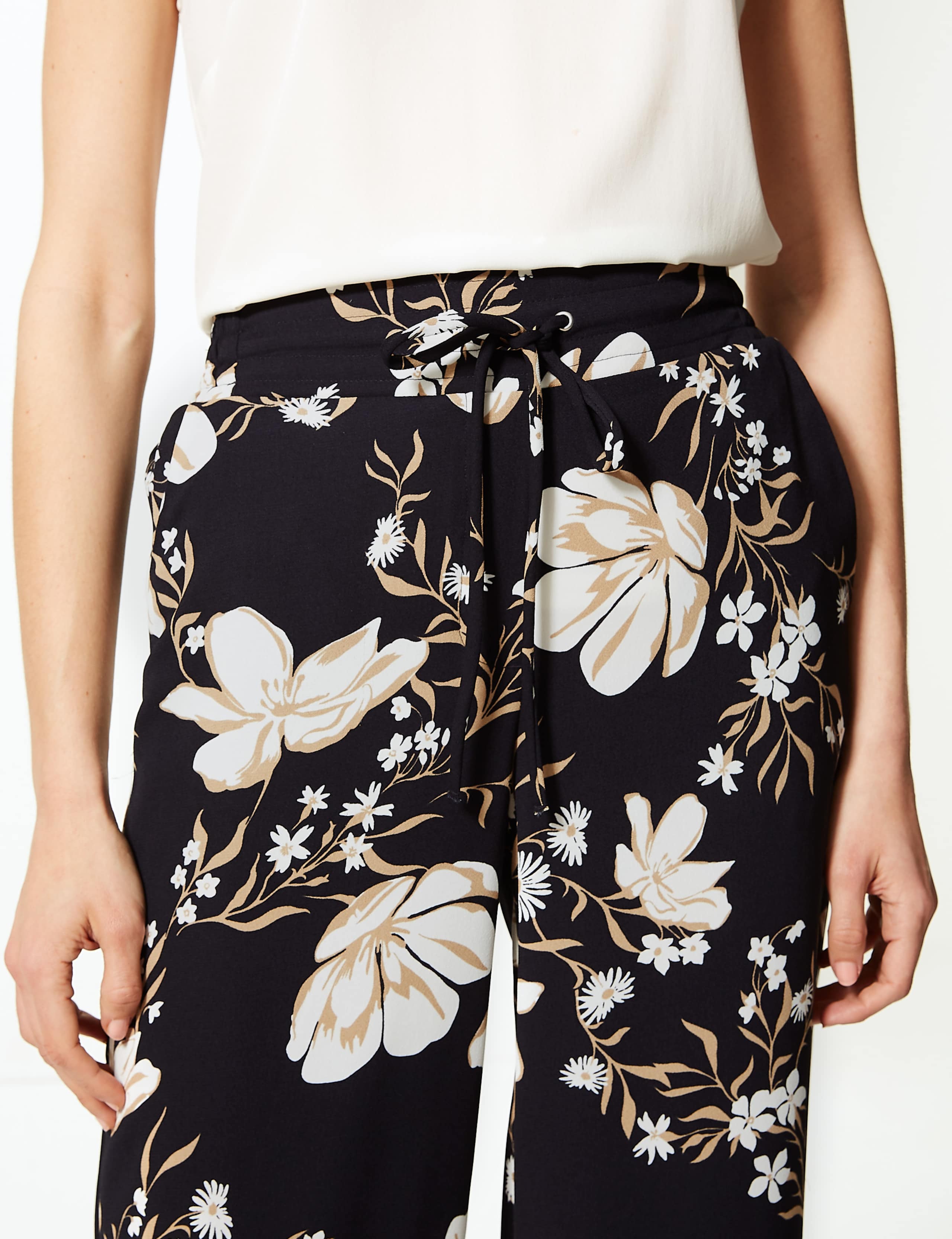 Floral Print Wide Leg Trousers 4 of 5