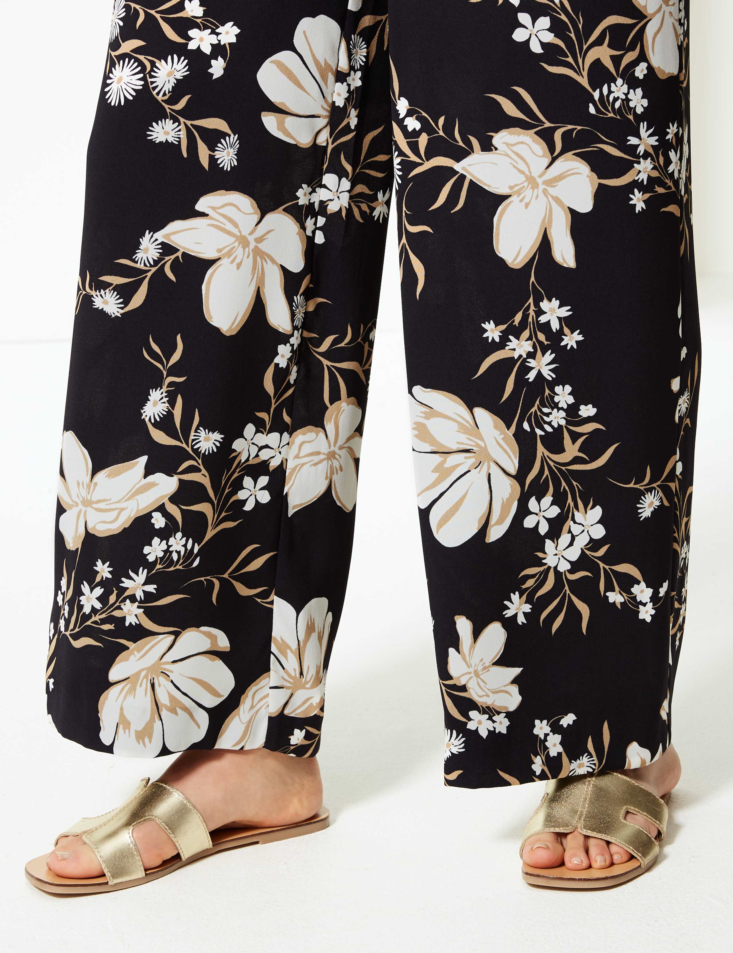 Floral Print Wide Leg Trousers 5 of 5