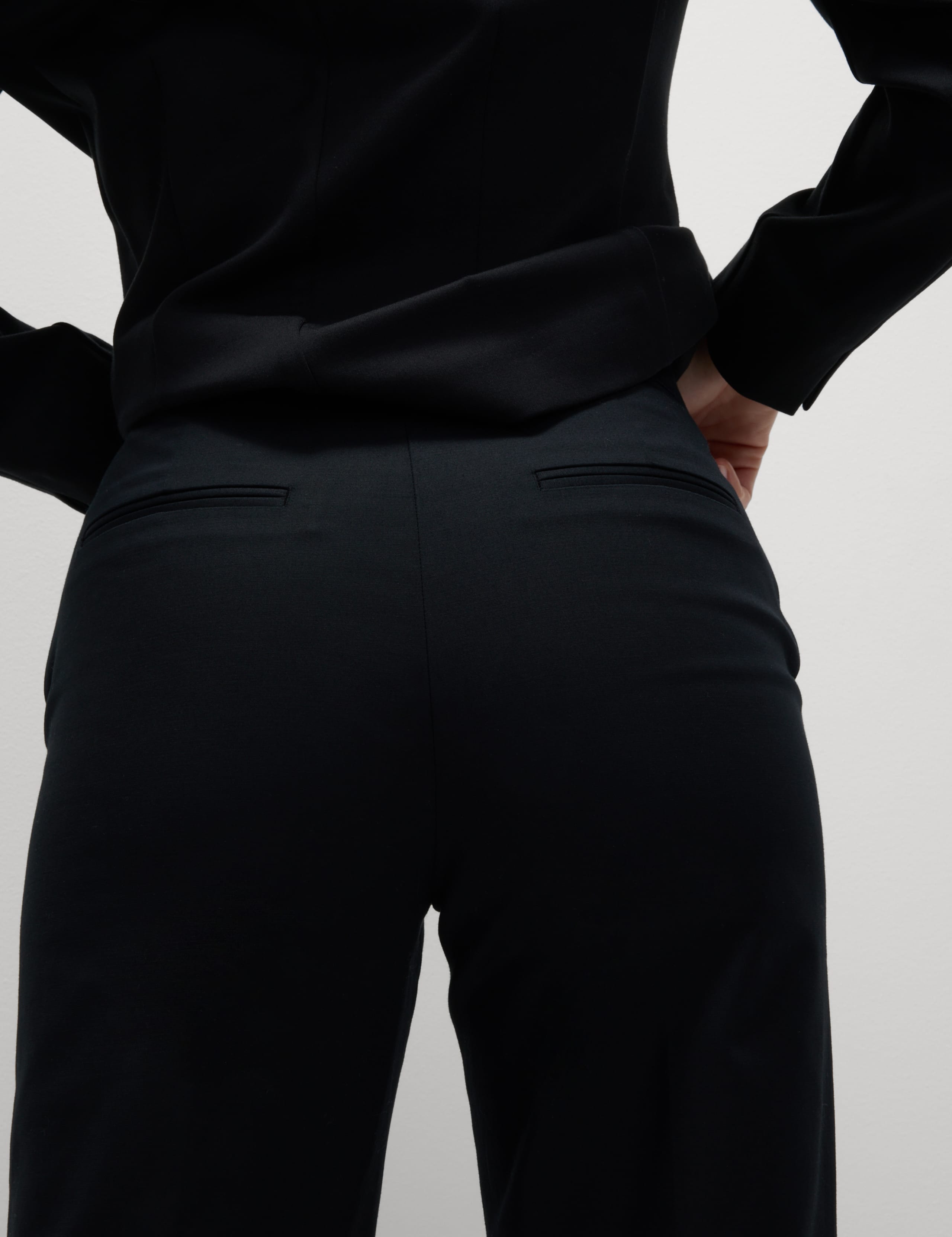 Cotton Rich Straight Leg Trousers 5 of 6