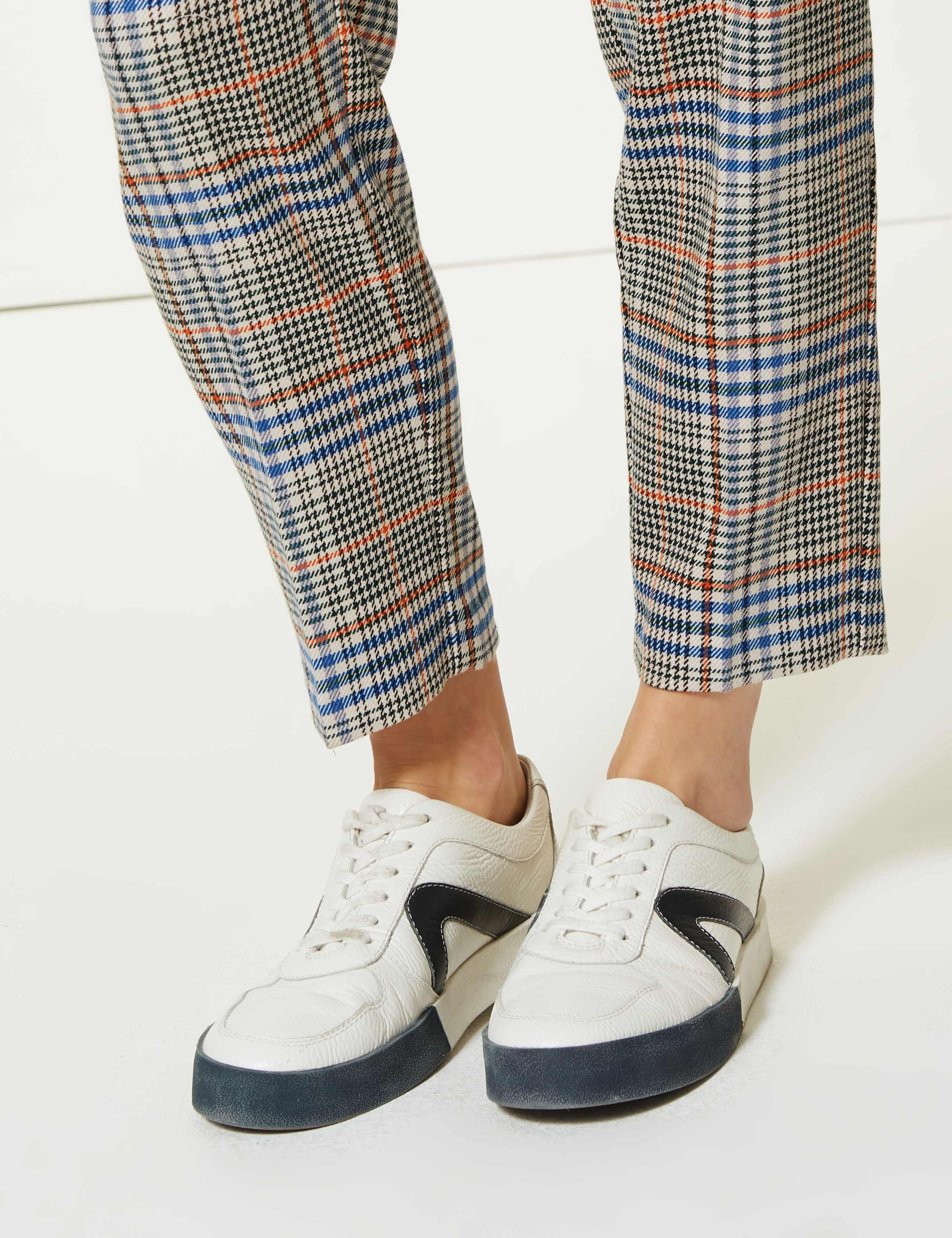 Checked Tapered Leg Trousers 6 of 6