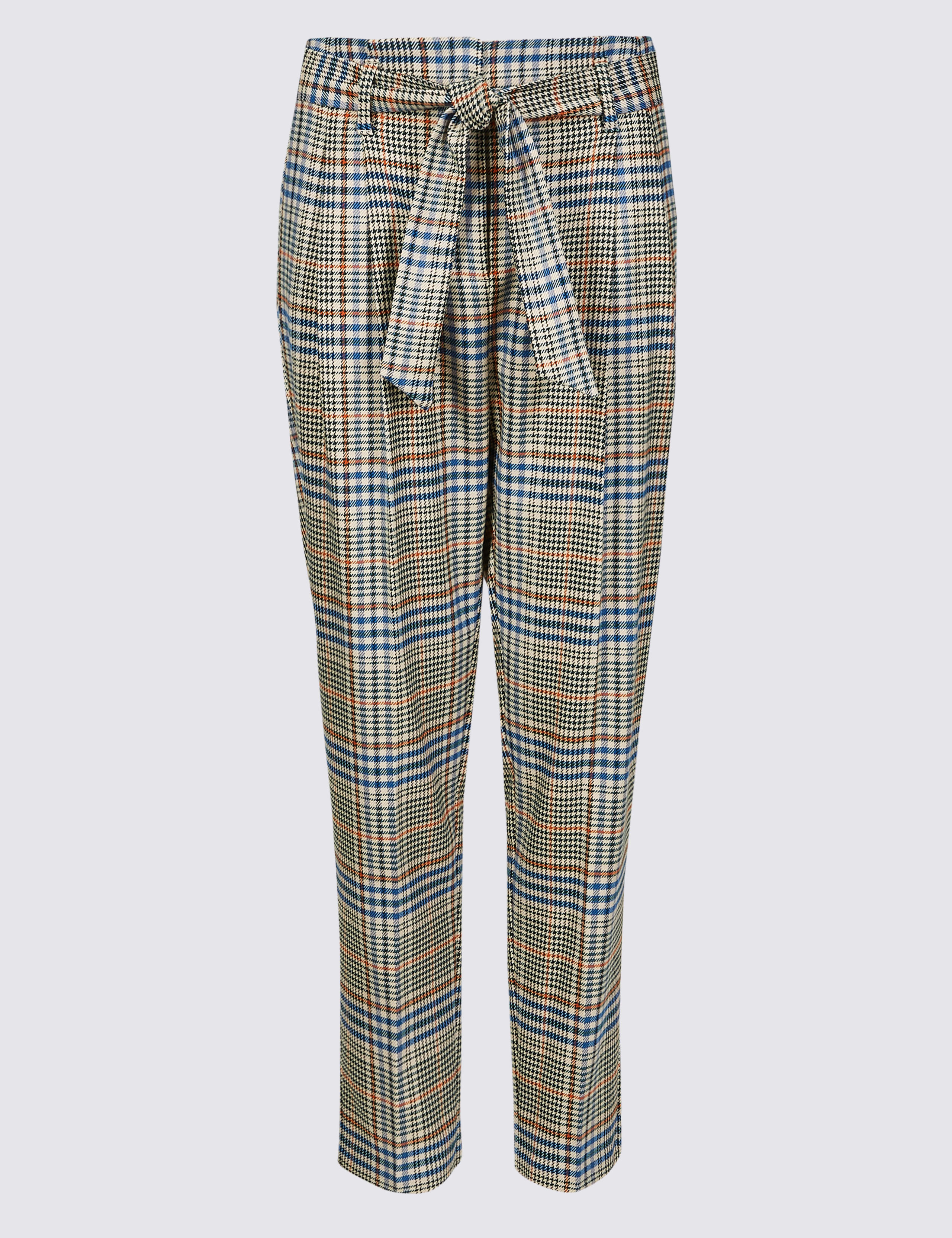 Checked Tapered Leg Trousers 2 of 6