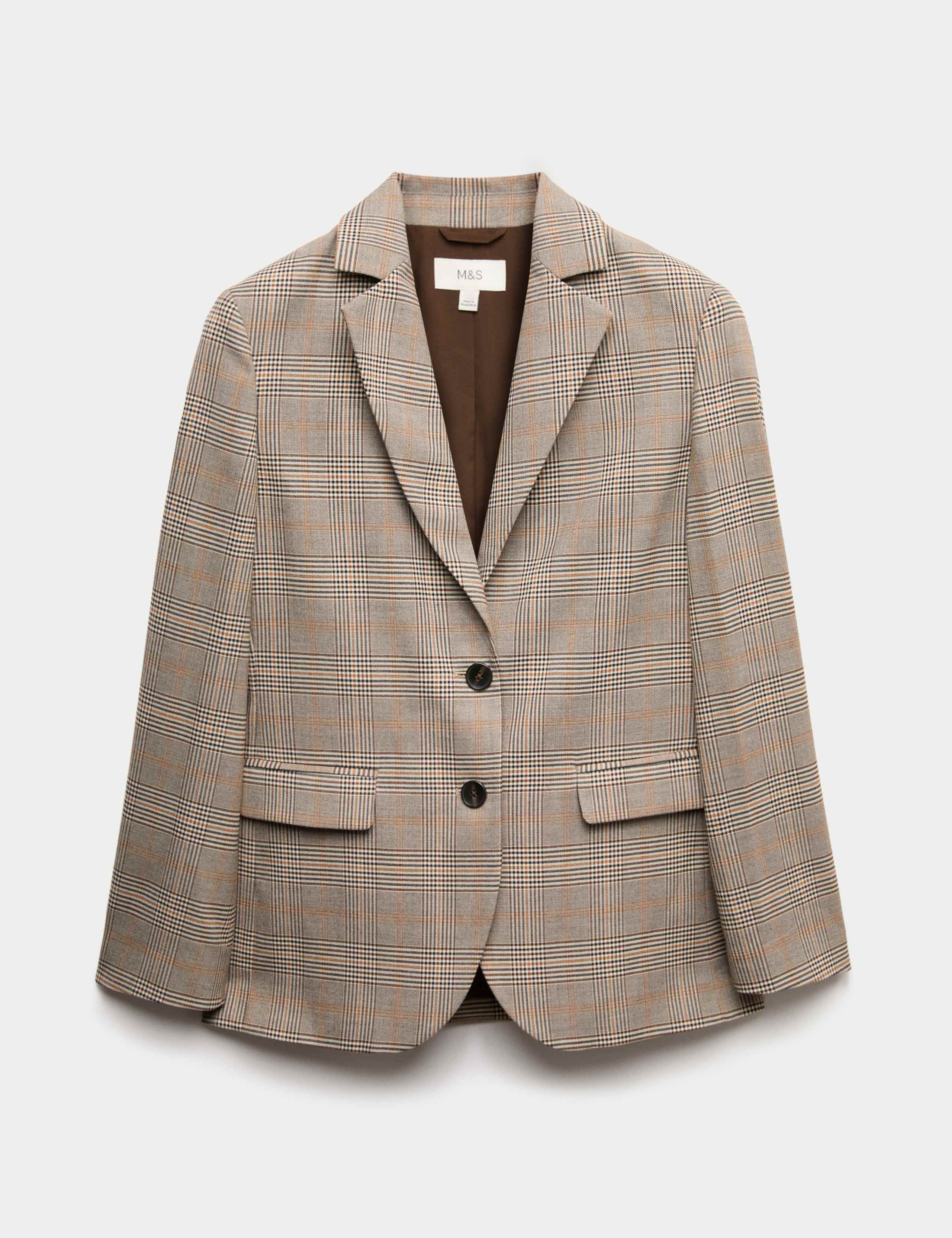 Checked Single Breasted Blazer 2 of 7