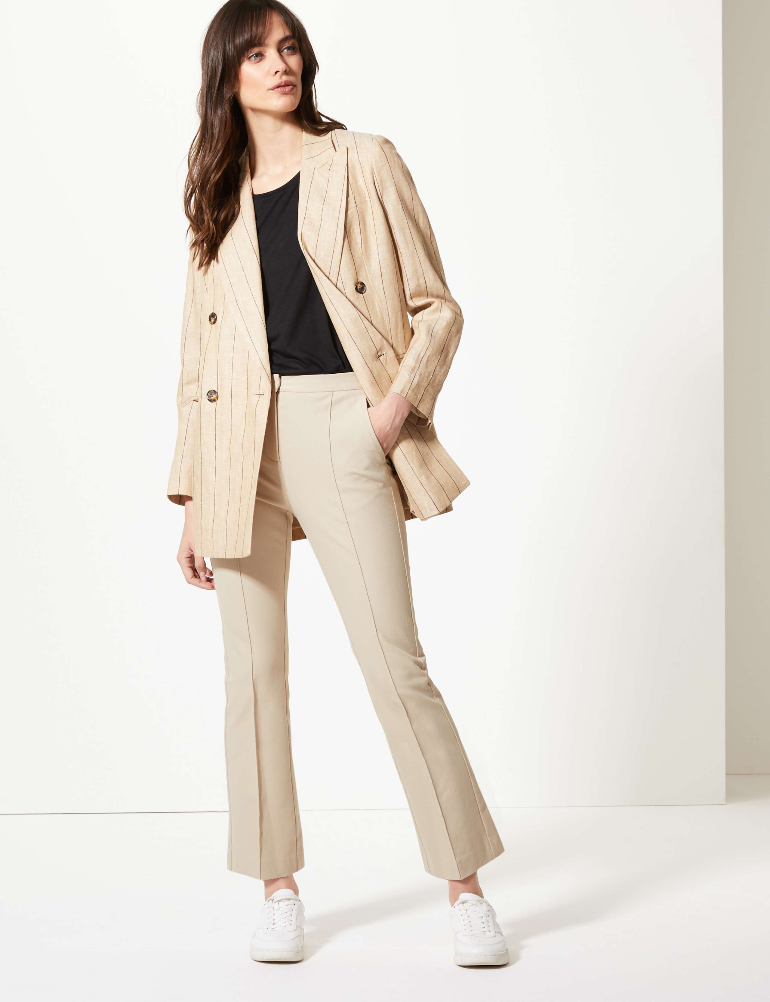 Cropped Kickflare Trousers 1 of 5