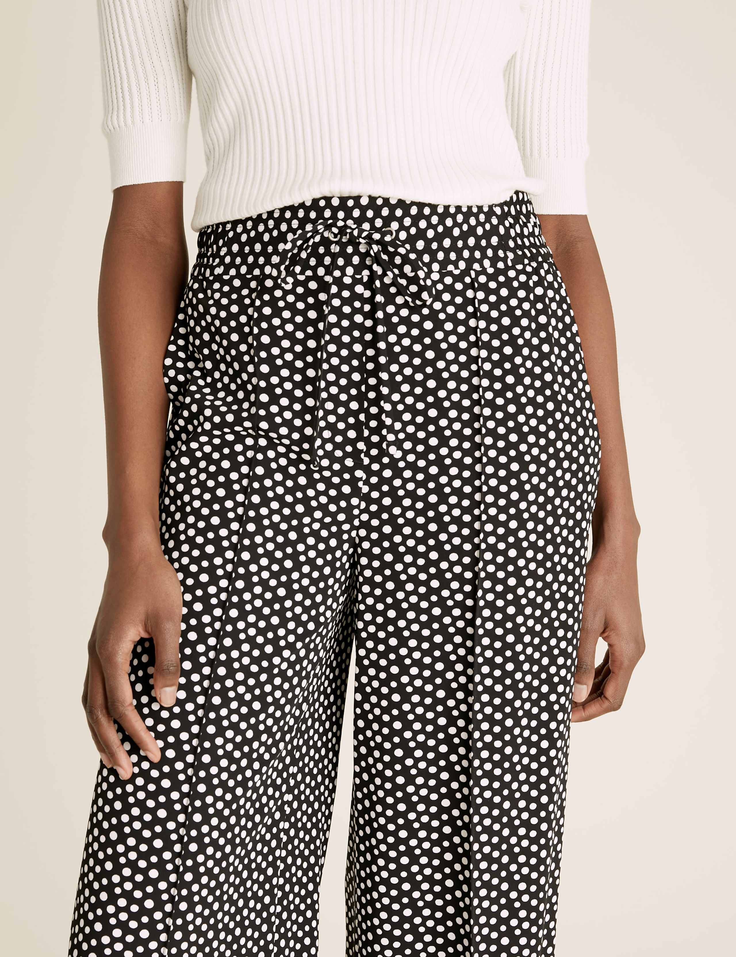 Polka Dot Wide Leg Trousers 4 of 6
