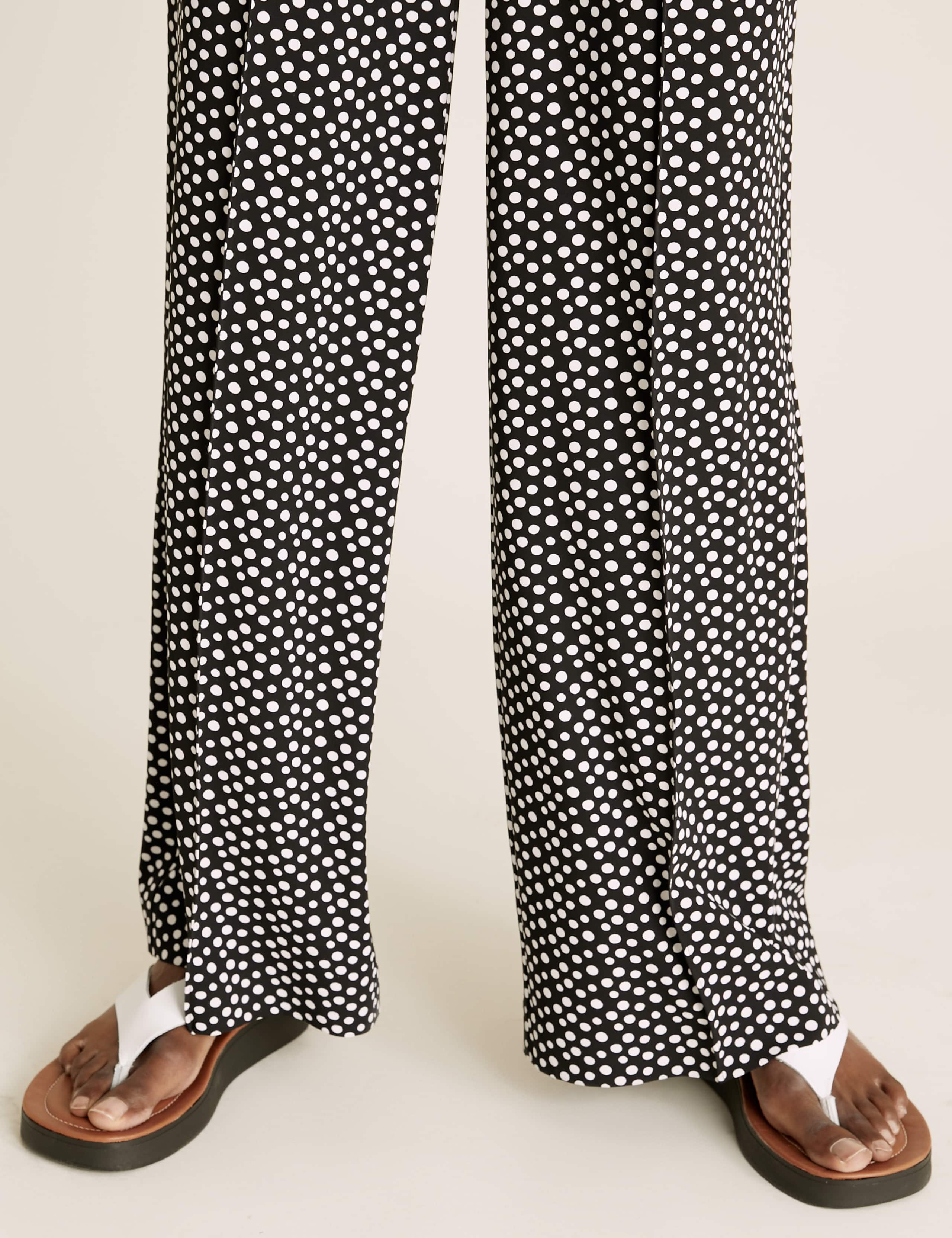 Polka Dot Wide Leg Trousers 5 of 6