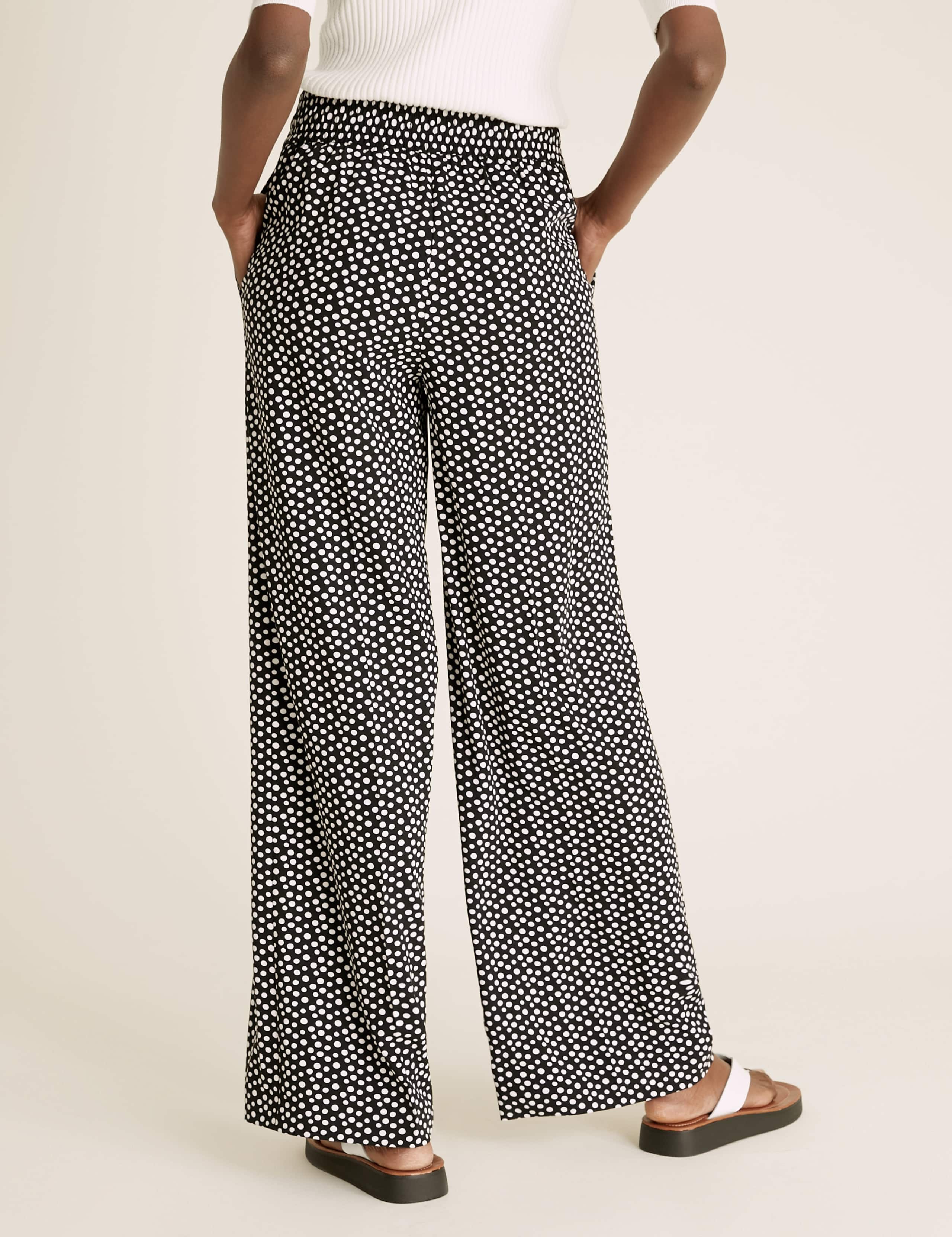 Polka Dot Wide Leg Trousers 6 of 6