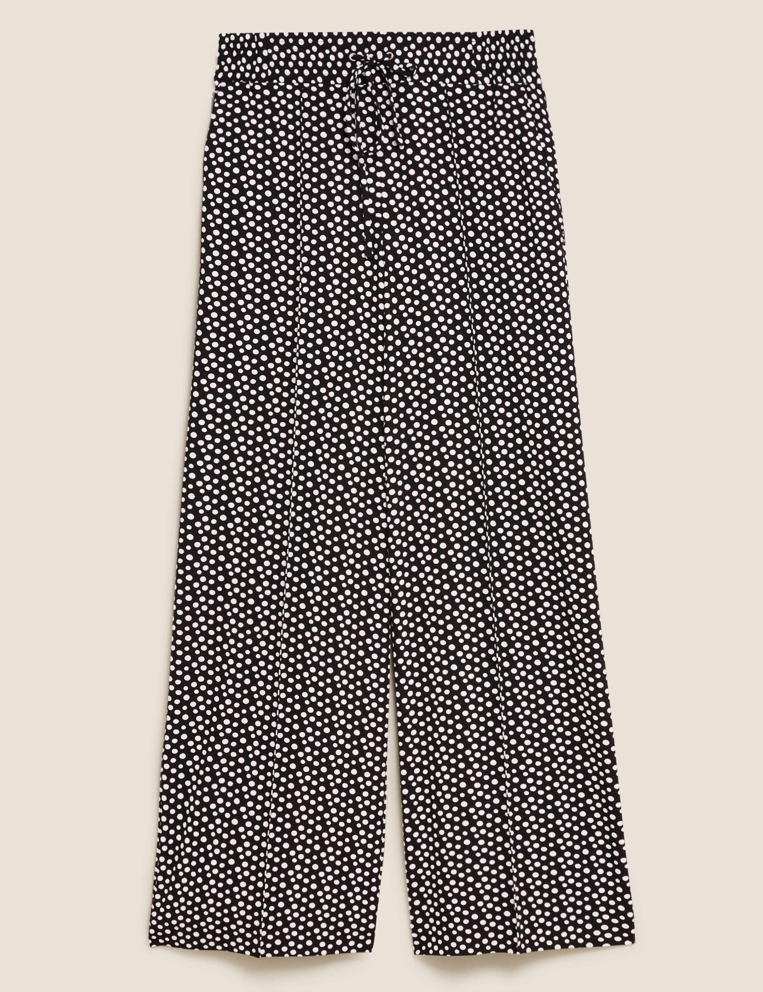 Polka Dot Wide Leg Trousers 2 of 6