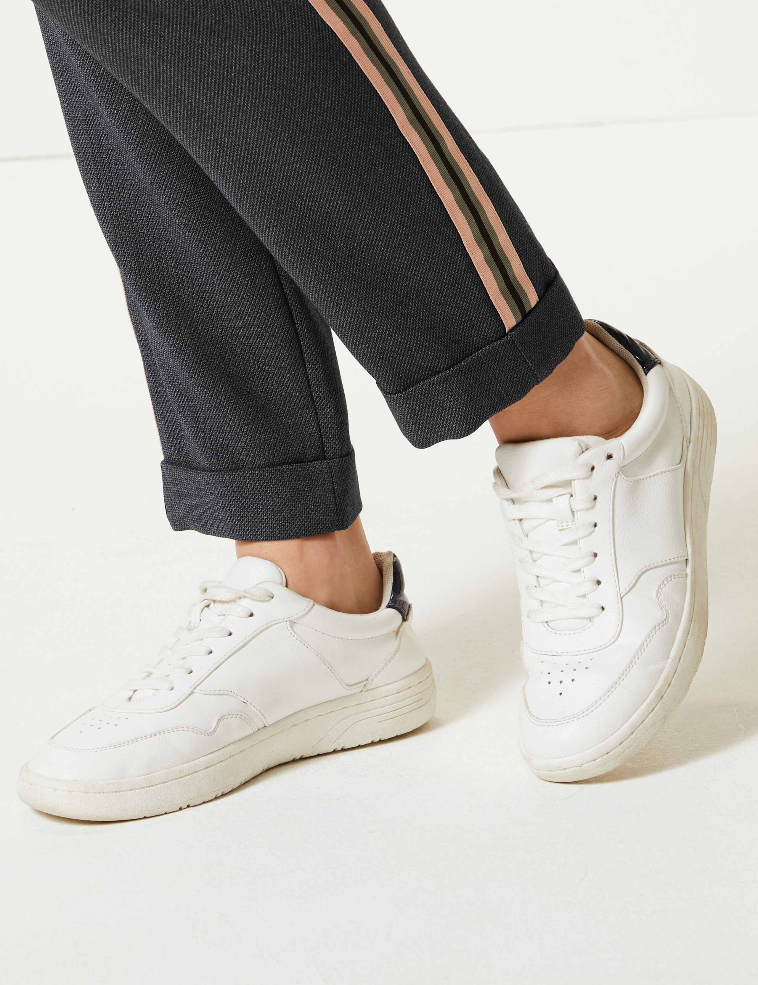 Side Stripe Tapered Leg Cigarette Trousers 5 of 5