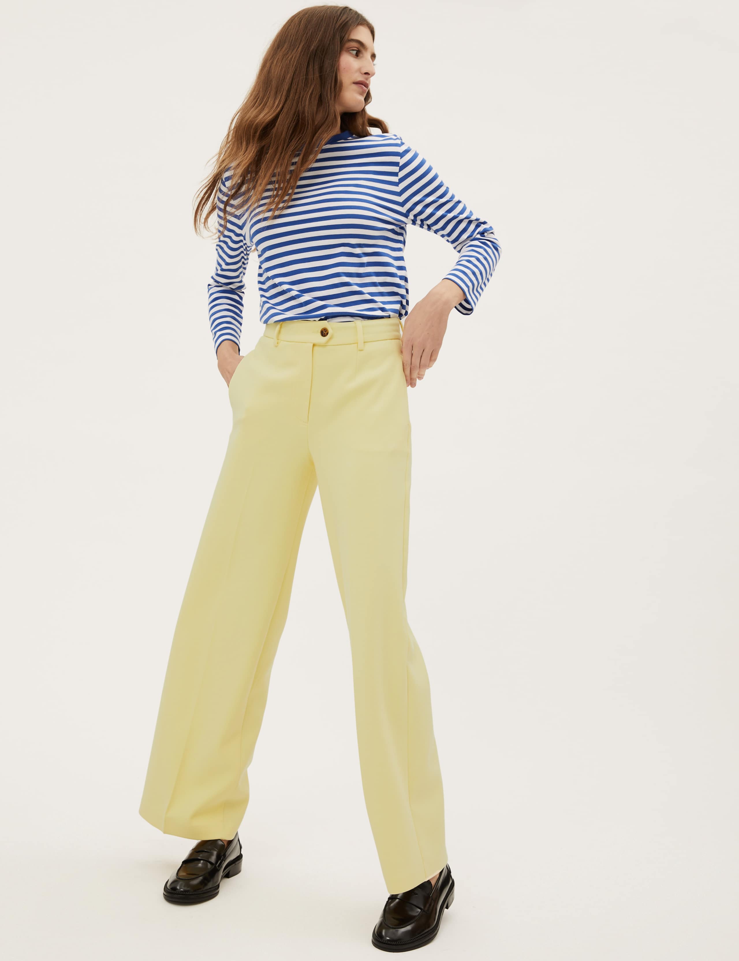 Crepe Wide Leg Trousers 1 of 6