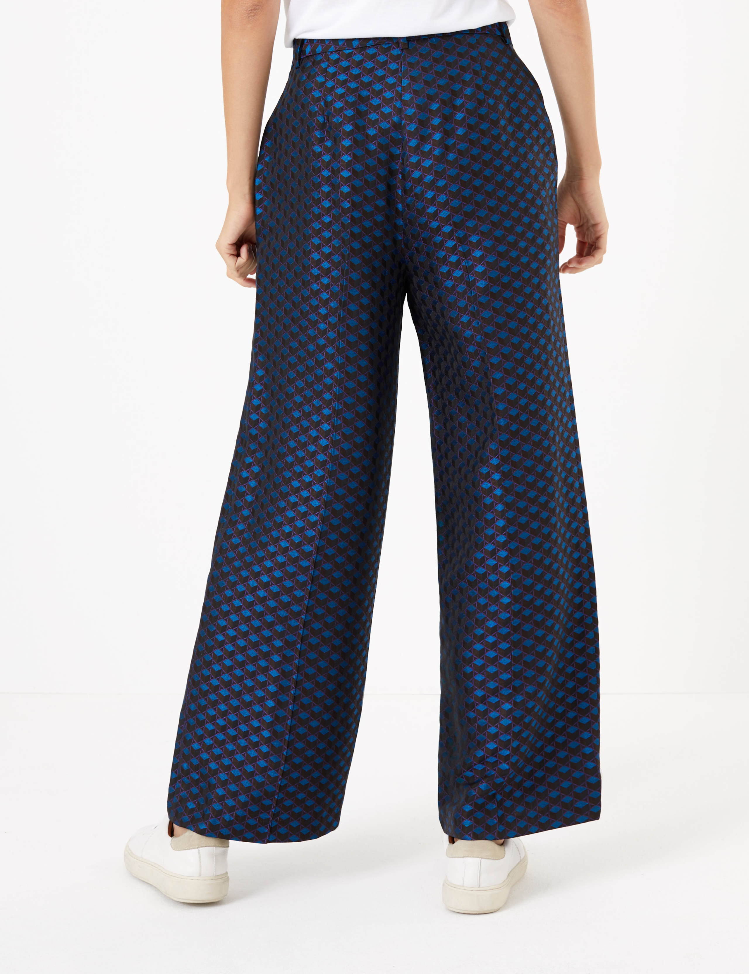Jacquard Wide Leg Trousers 3 of 5
