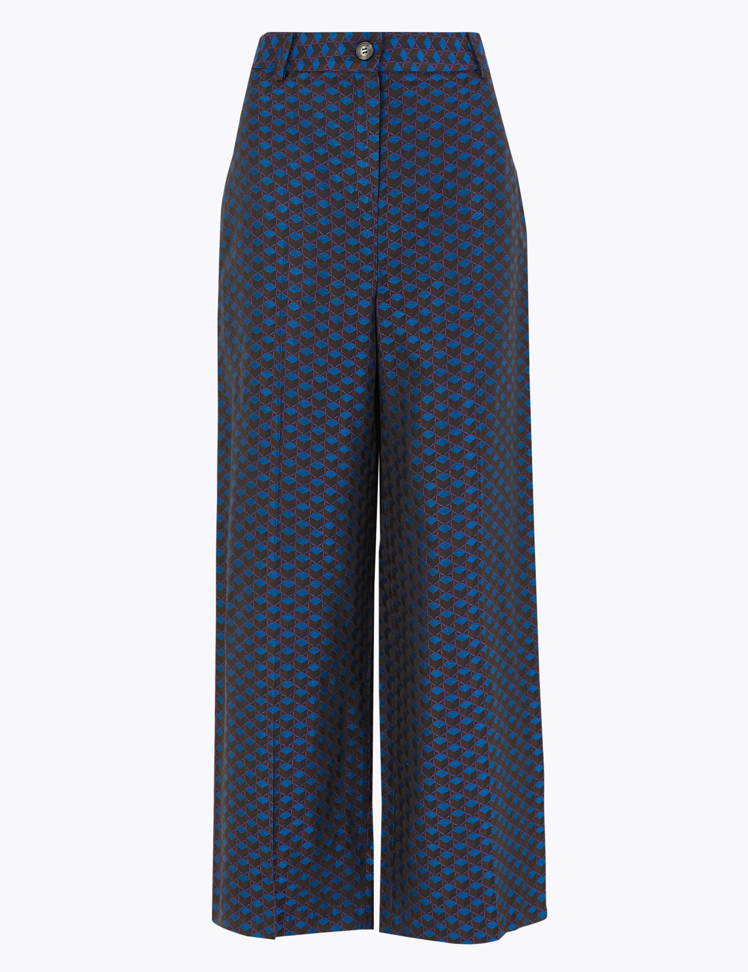 Jacquard Wide Leg Trousers 2 of 5