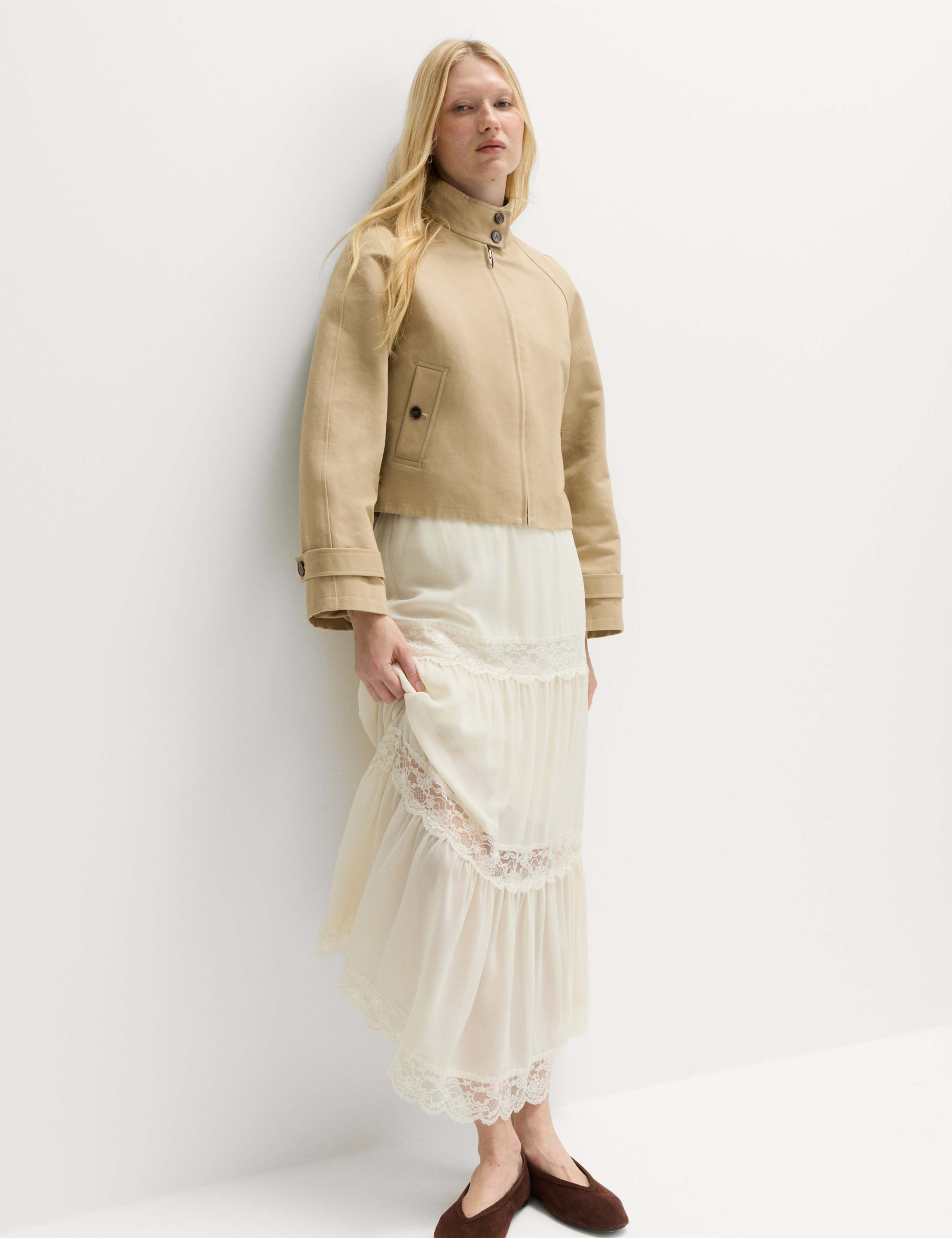 Pure Cotton Cropped Utility Jacket 3 of 5