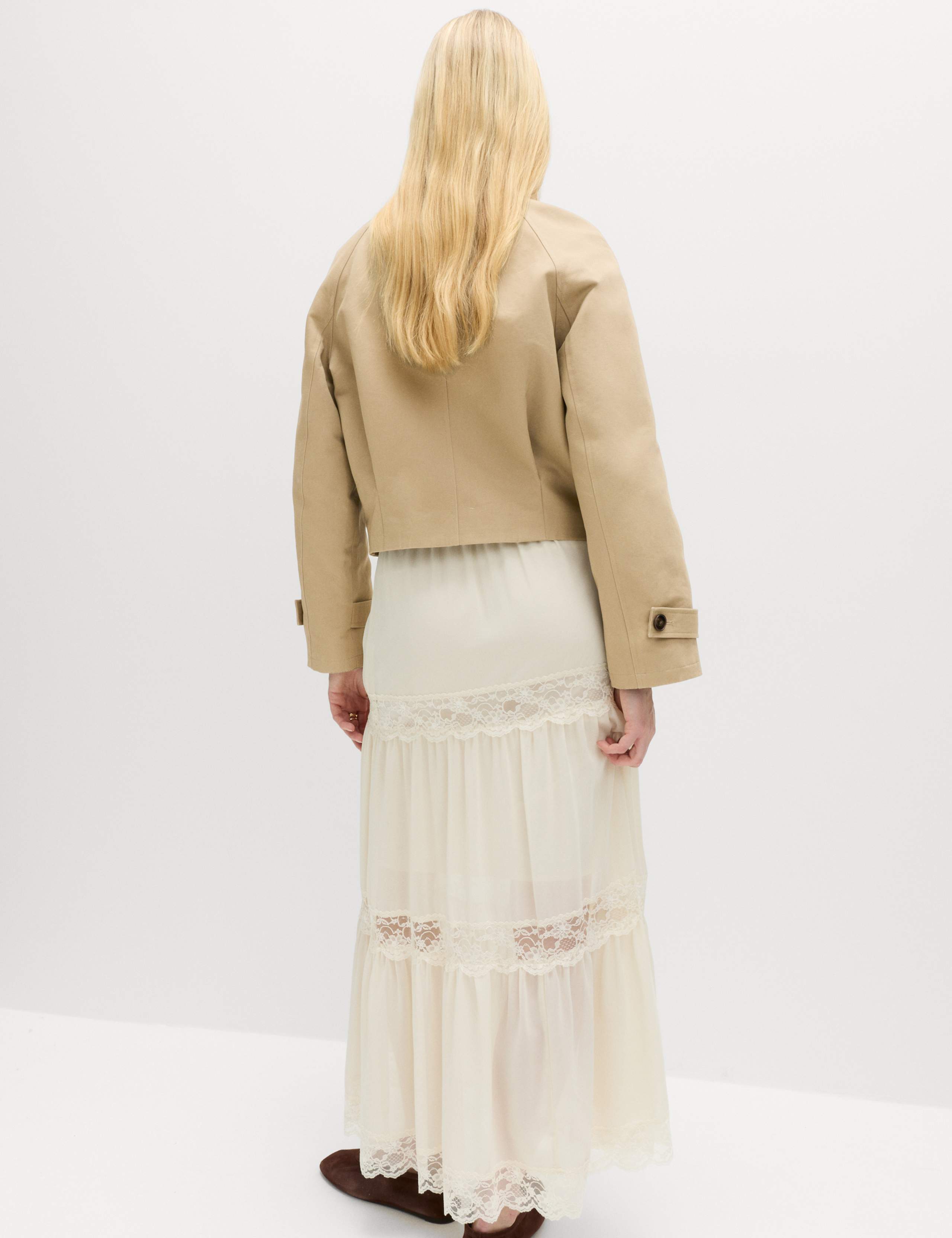 Pure Cotton Cropped Utility Jacket 5 of 5