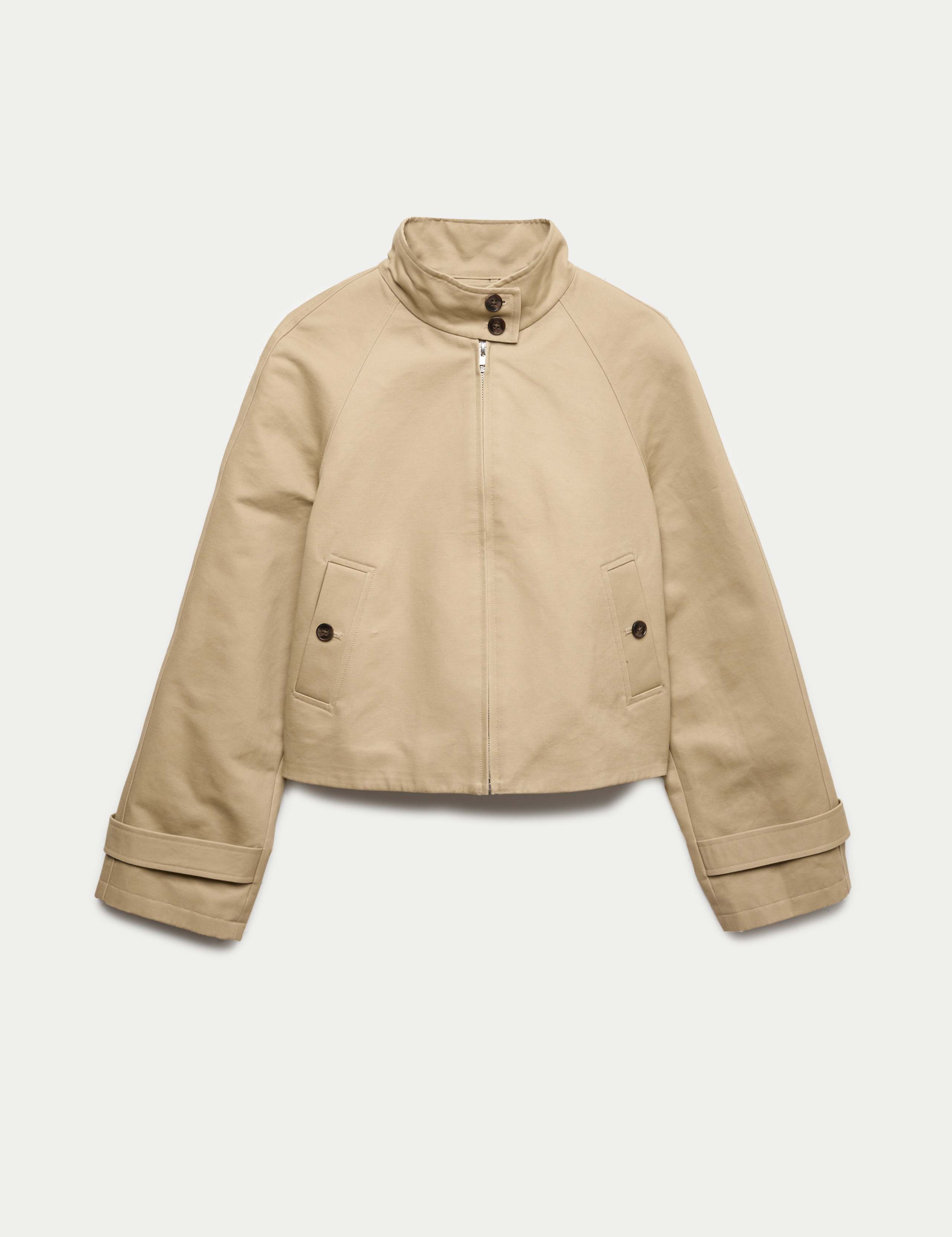 Pure Cotton Cropped Utility Jacket 2 of 5