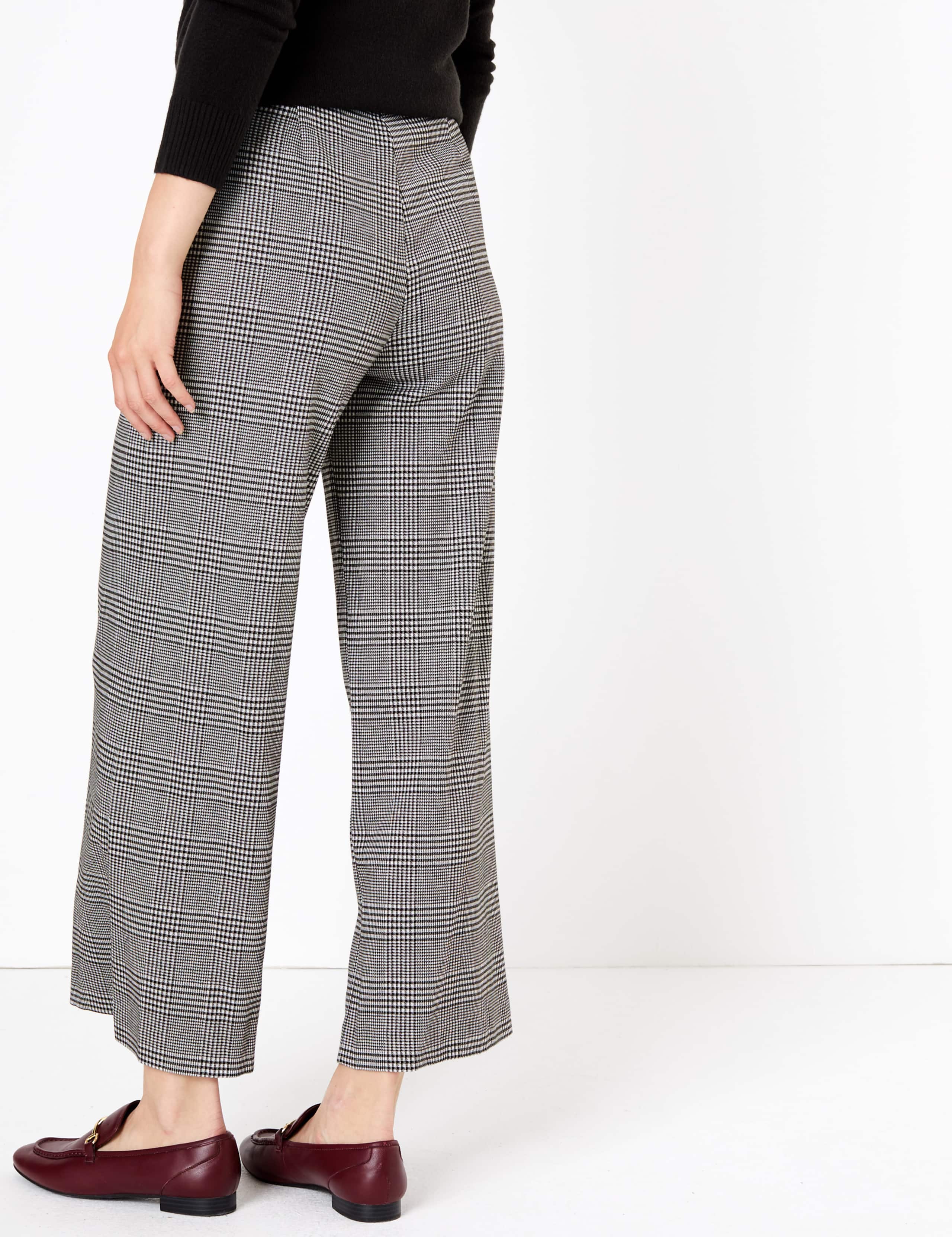 Checked Wide Leg Trousers 2 of 4